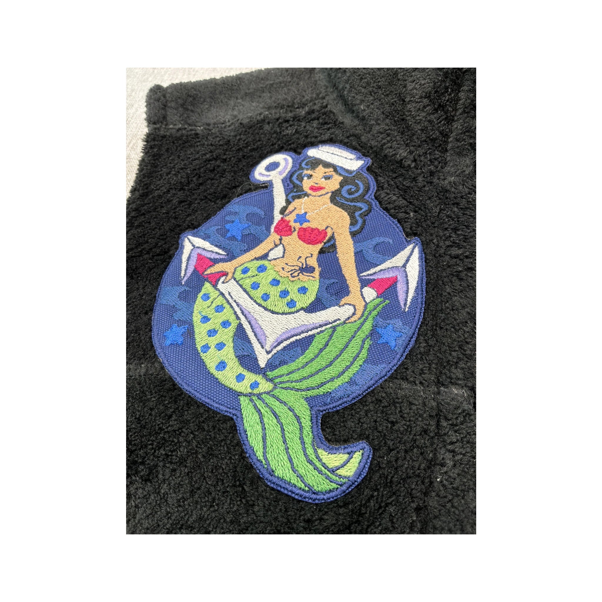 Patagonia Black Polartec Thermal Pro Mermaid Patch Fleece Vest