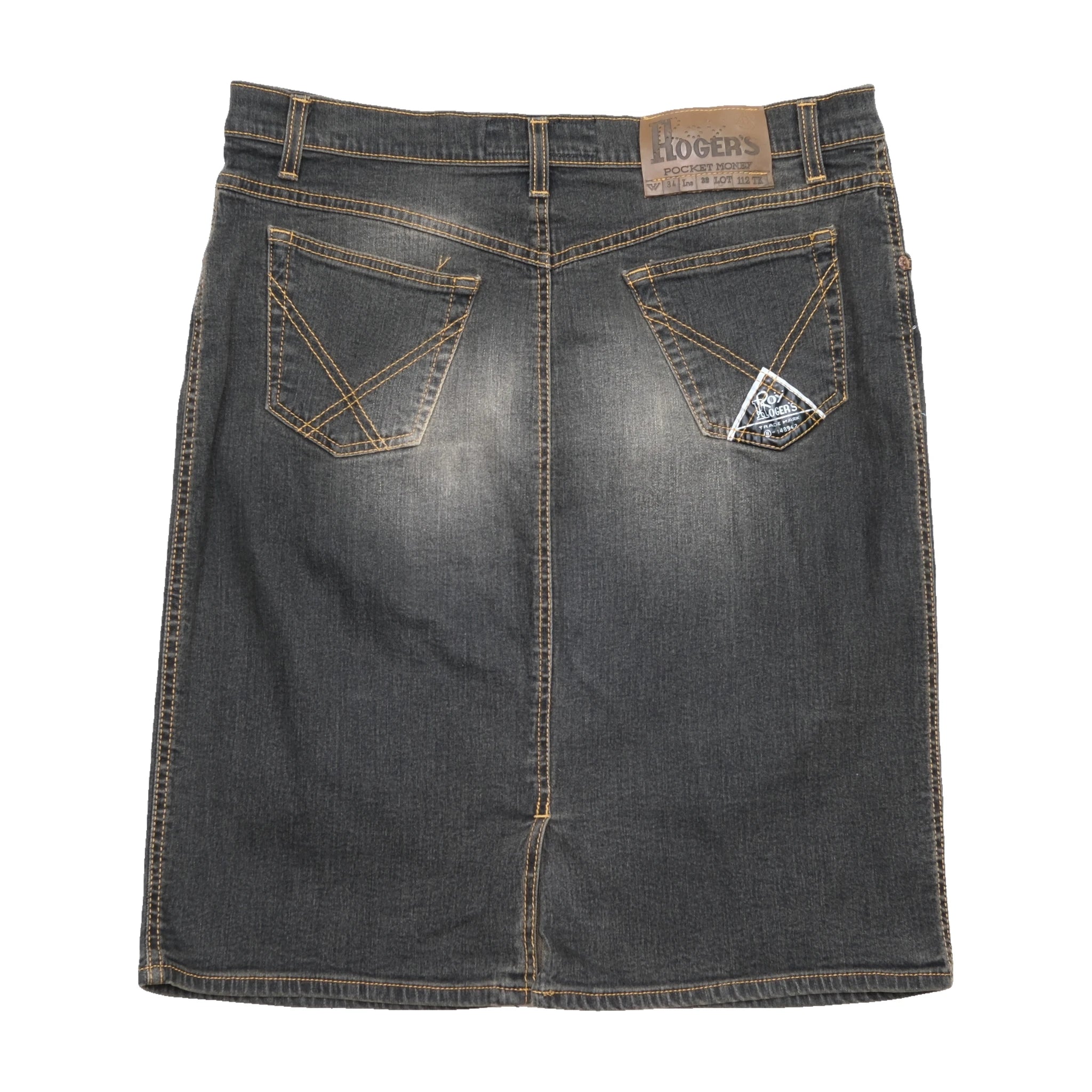 Roy Rogers Dark Wash Denim Pencil Skirt