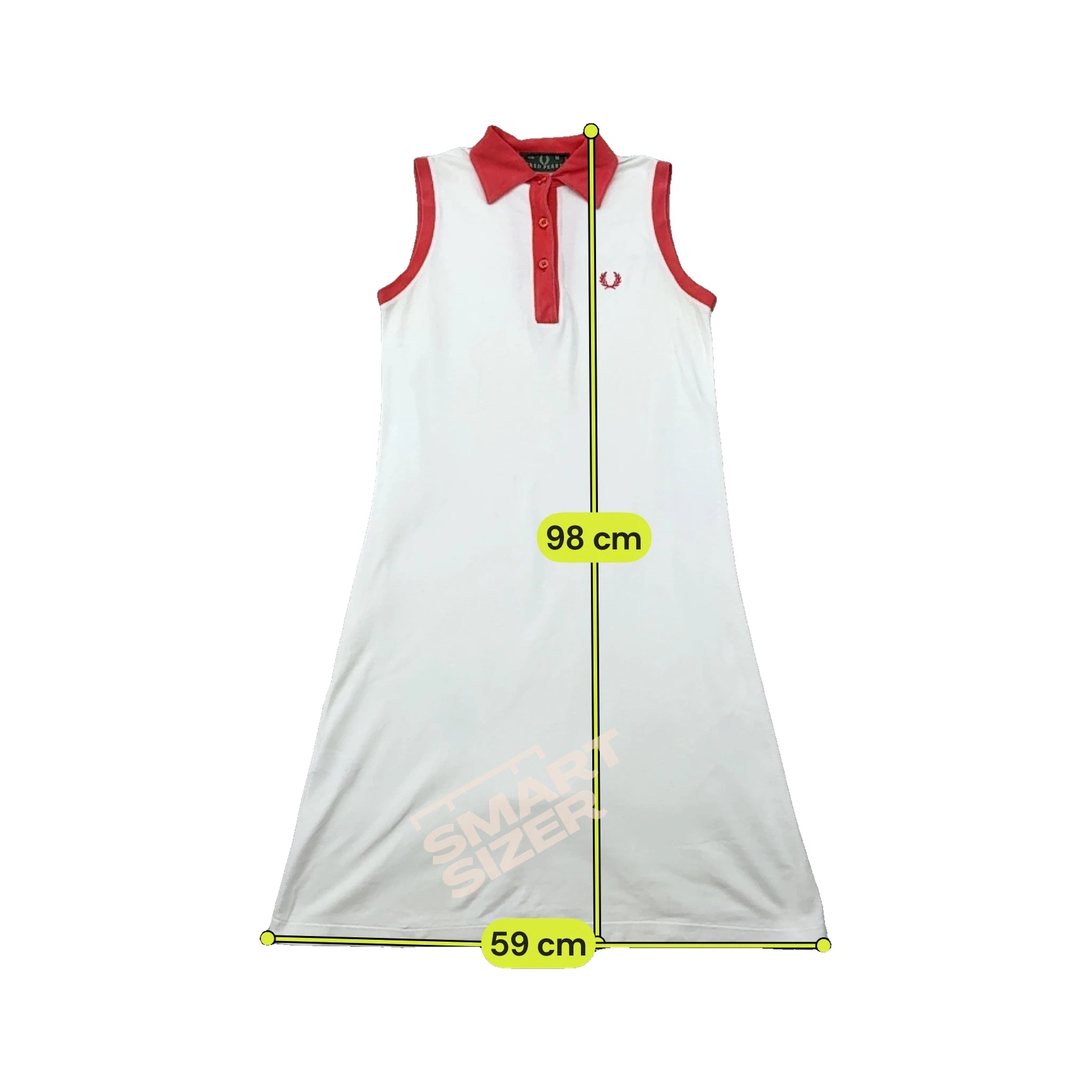 Fred Perry Contrast Trim Cotton Piqué Sleeveless Polo Dress