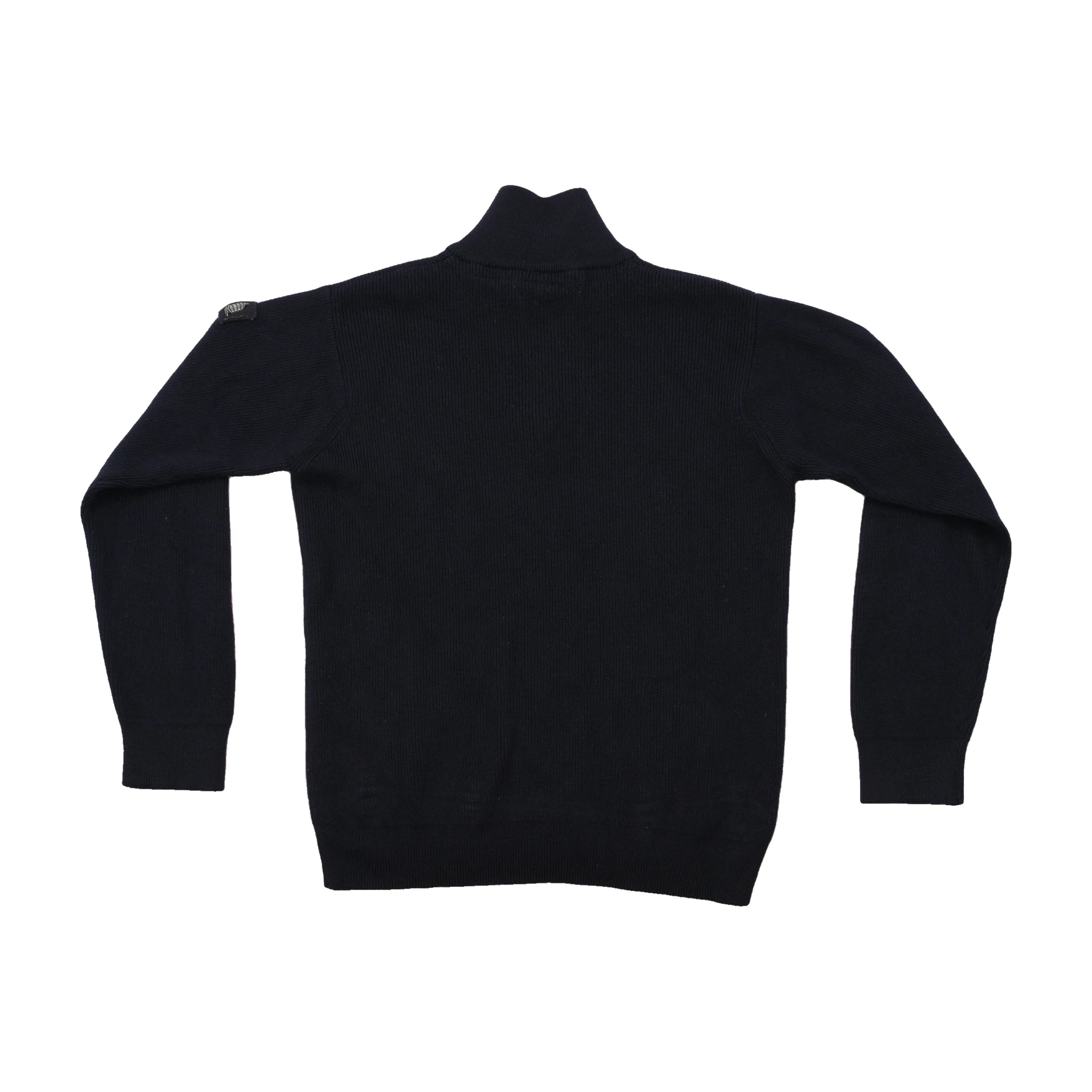 Marina Yachting Virgin 100% Wool Ribbed Quarter Zip Sweater