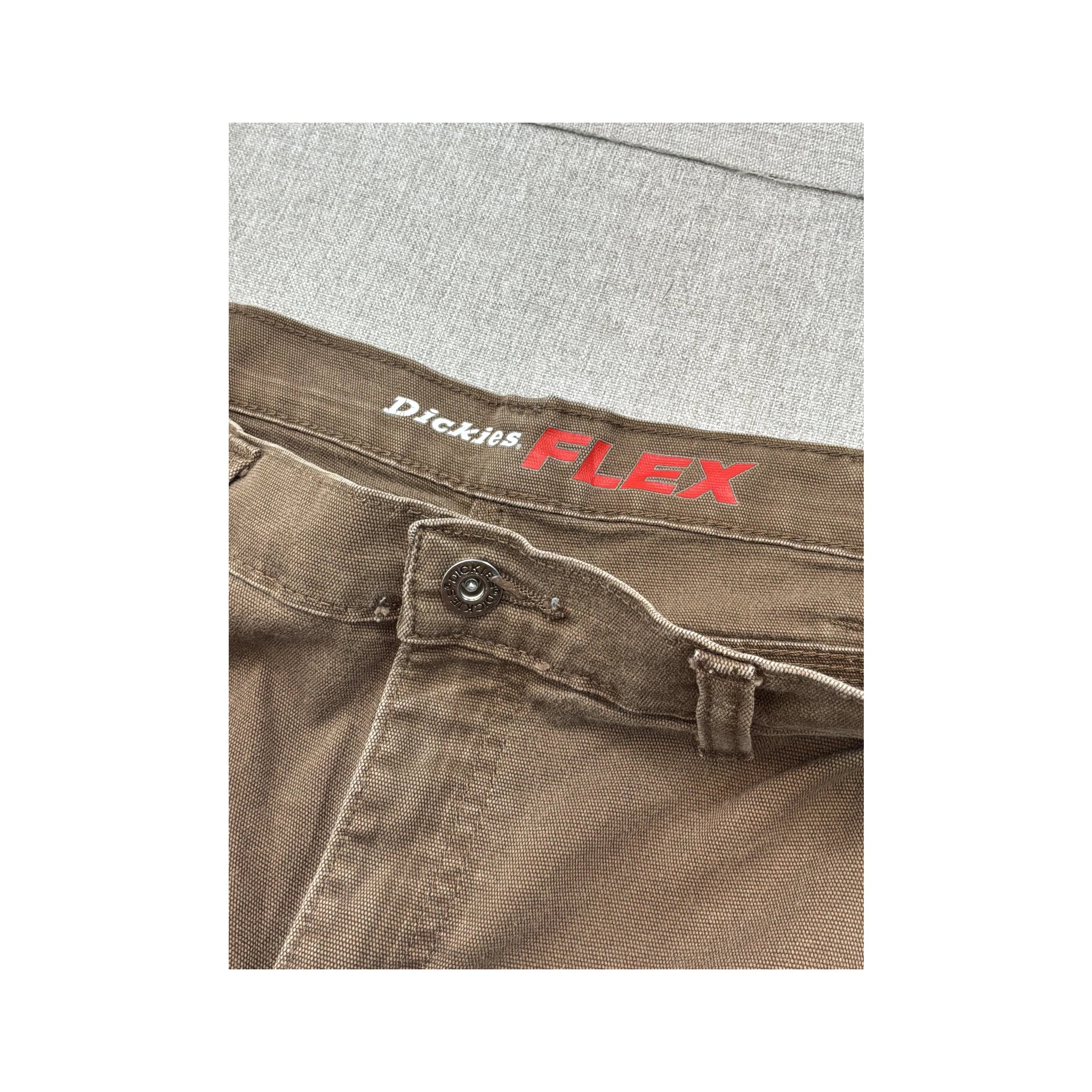 Chinos utilitários de trabalho Dickies FLEX castanhos