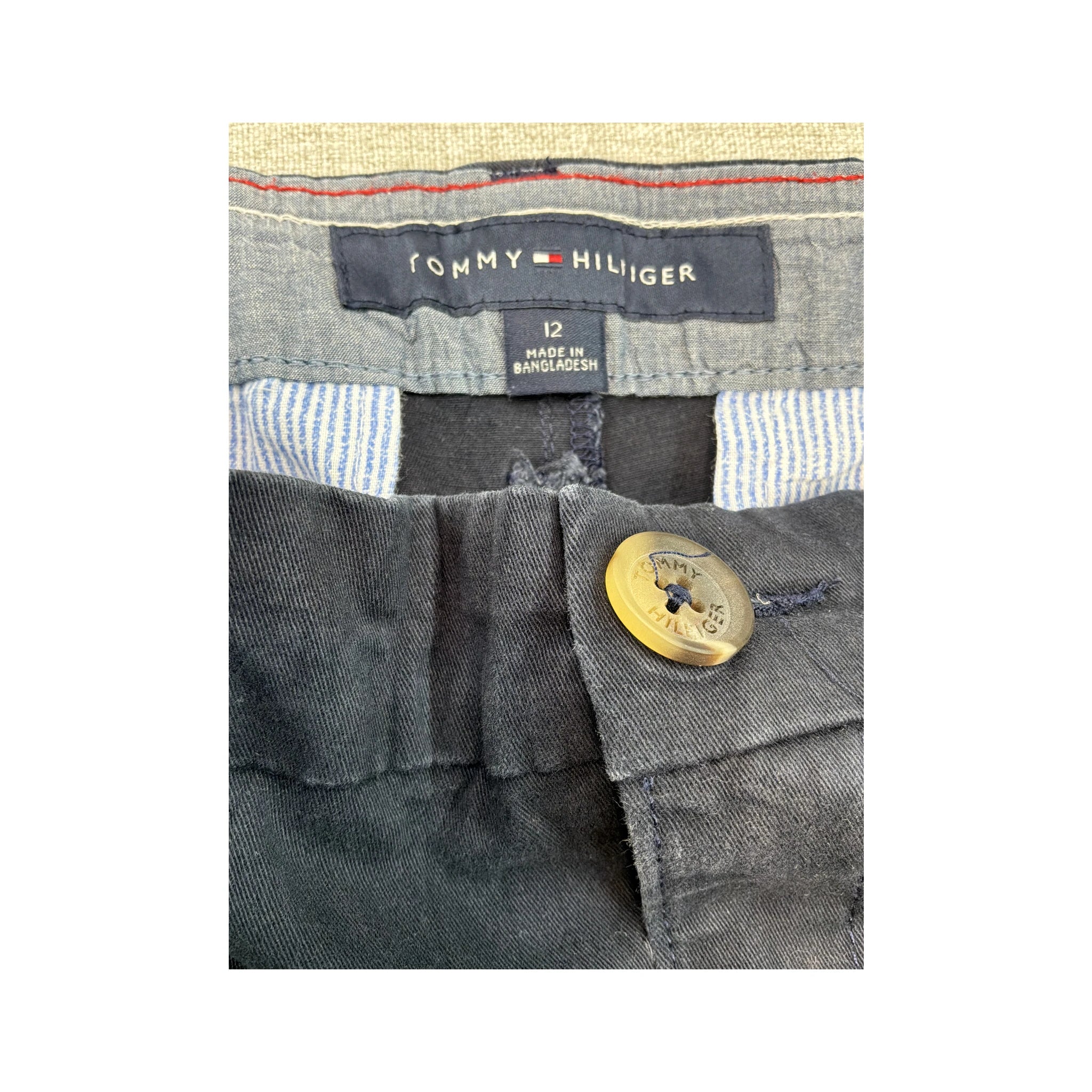 Tommy Hilfiger Cotton Stretch Navy Chinos