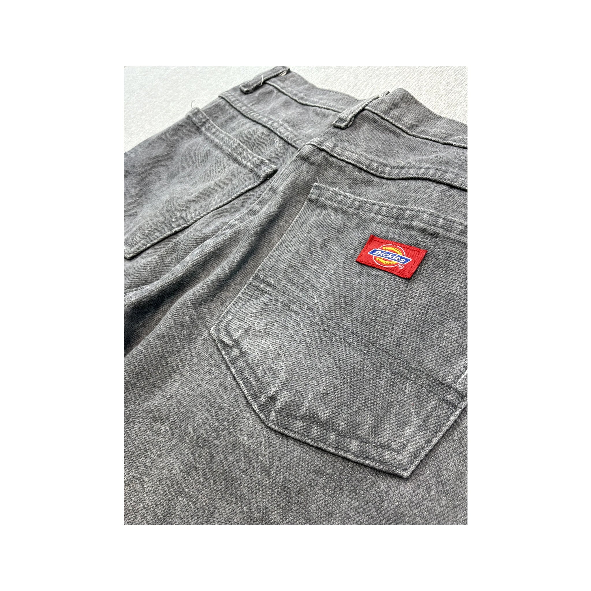 Dickies Vintage Faded Gray Cotton Straight Leg Jeans