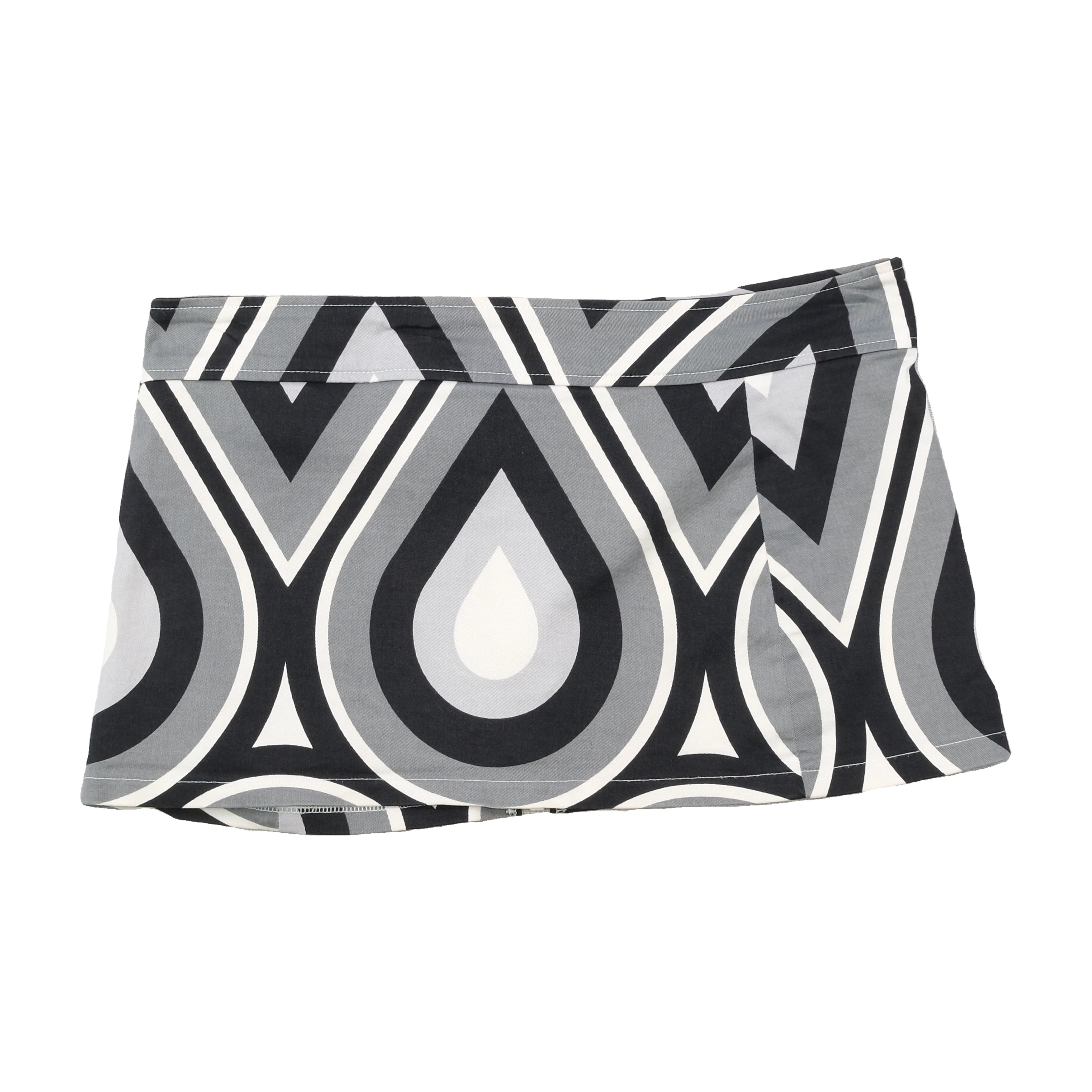 KYMCO Geometric Mod Print Mini Skirt