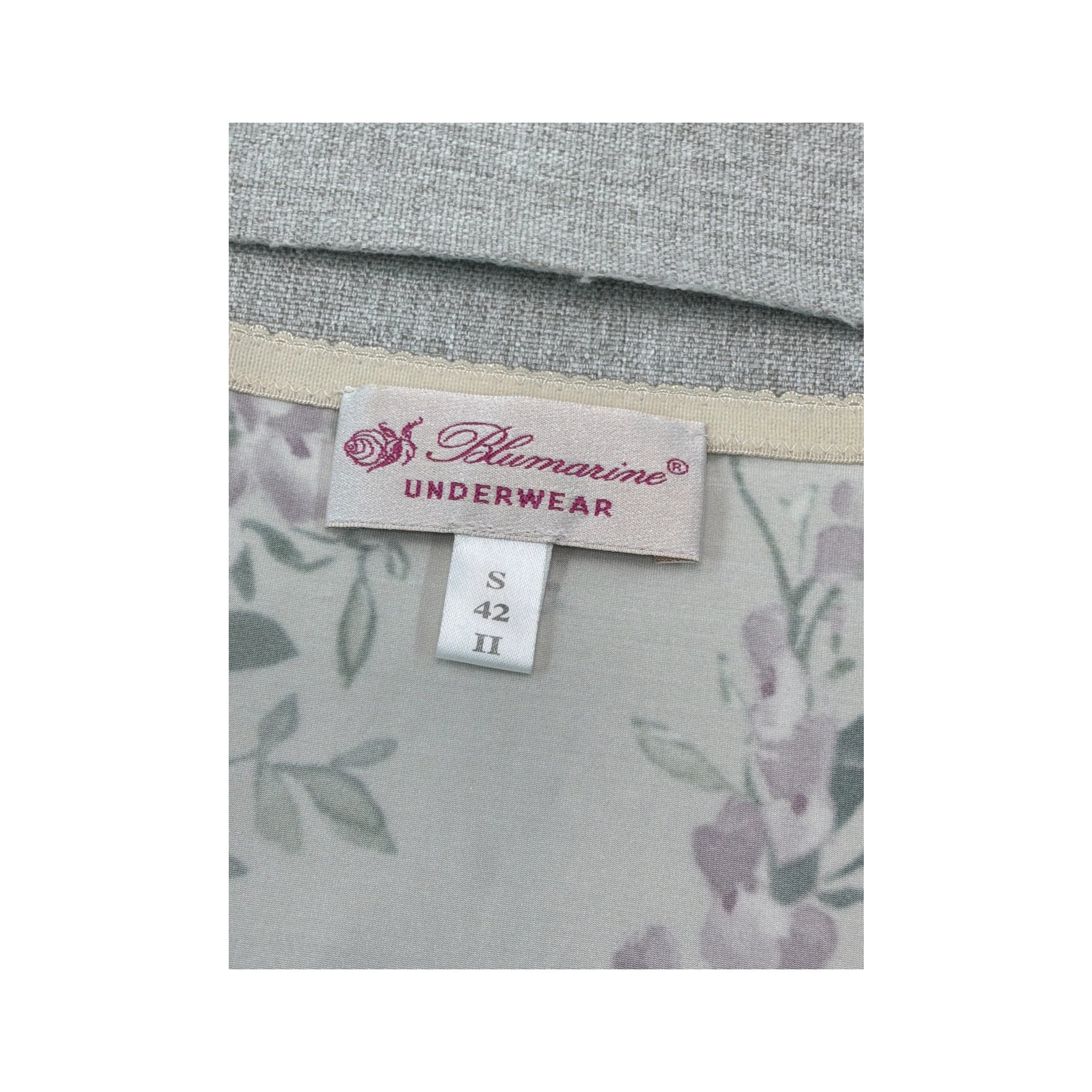 T-shirt Blumarine Underwear floral com decote Redondo