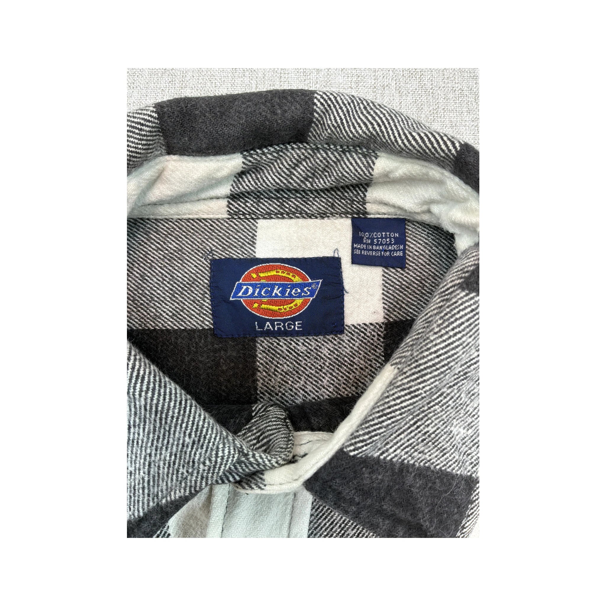 Dickies Buffalo Plaid Cotton Button Up Shirt