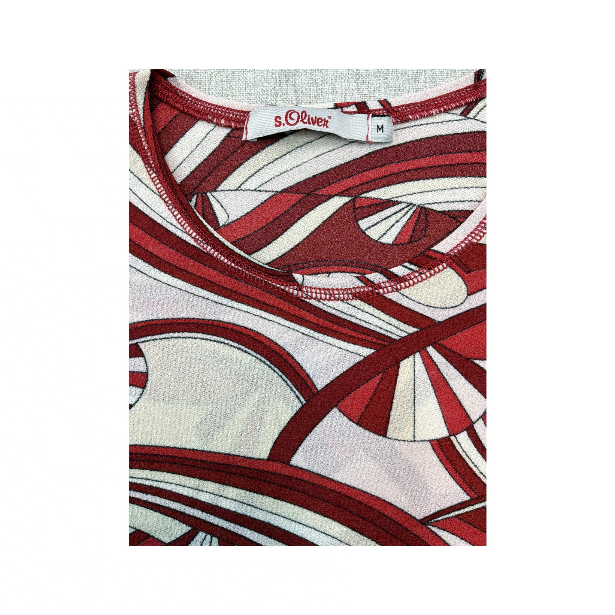 s.Oliver Abstract Swirl Print T-shirt (Repriced)