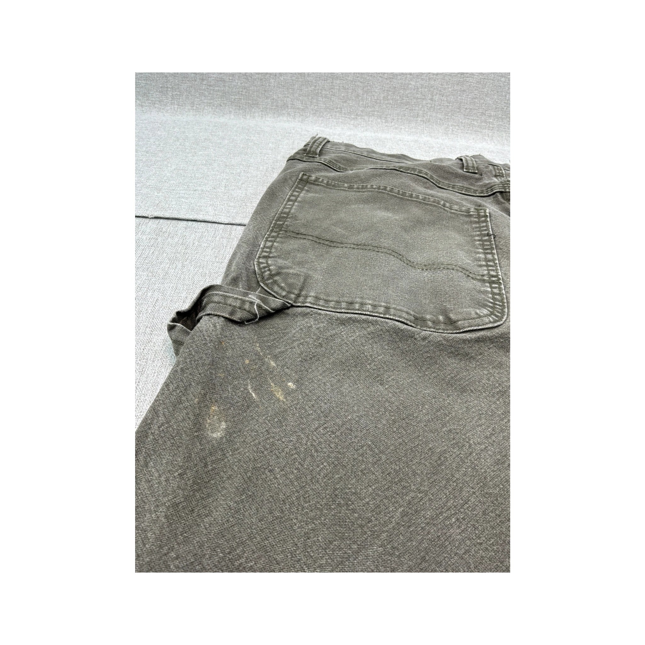 Dickies Vintage Gray Distressed Carpenter Cotton Work Pants