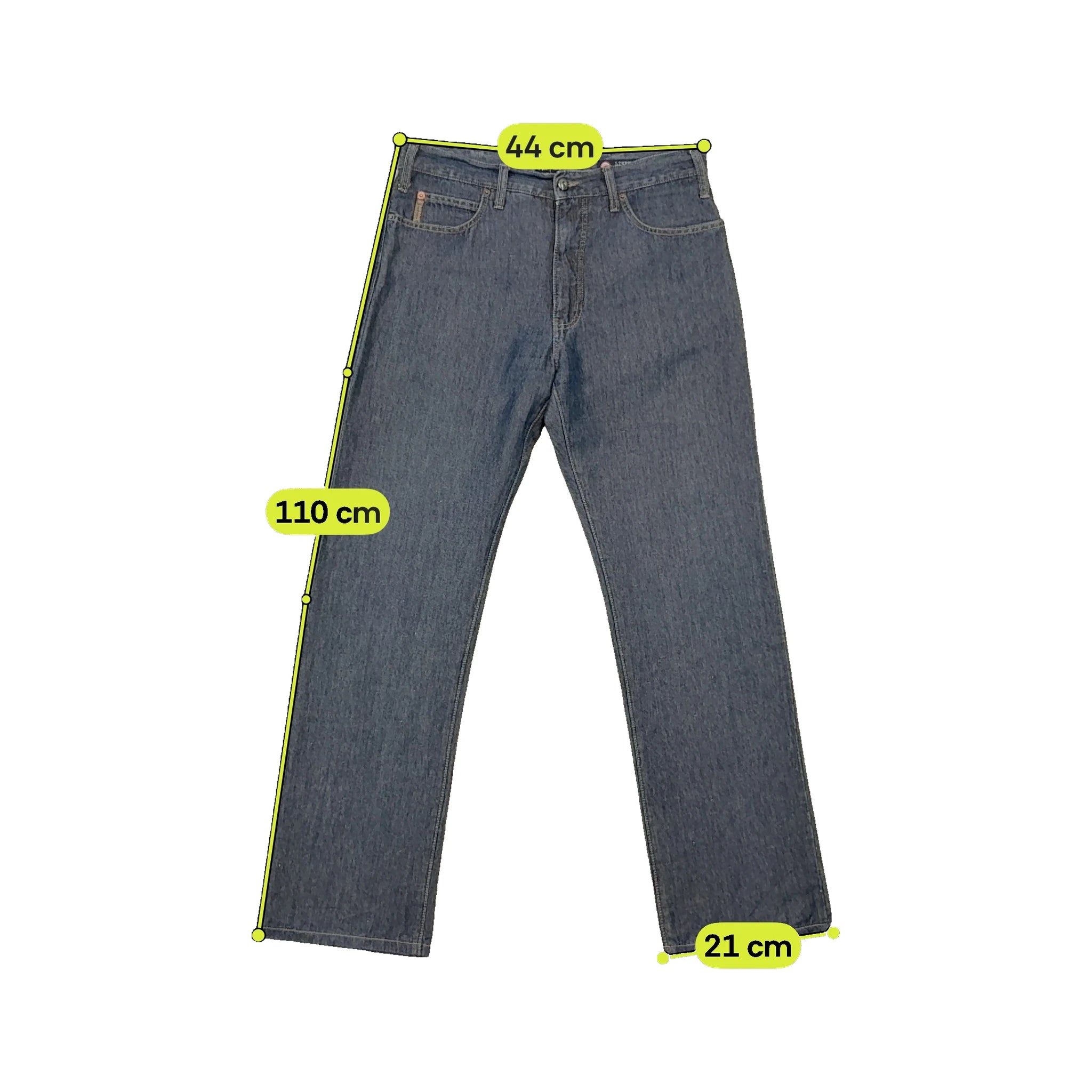 Calças de ganga Armani Jeans com Interior em Linho de perna direita