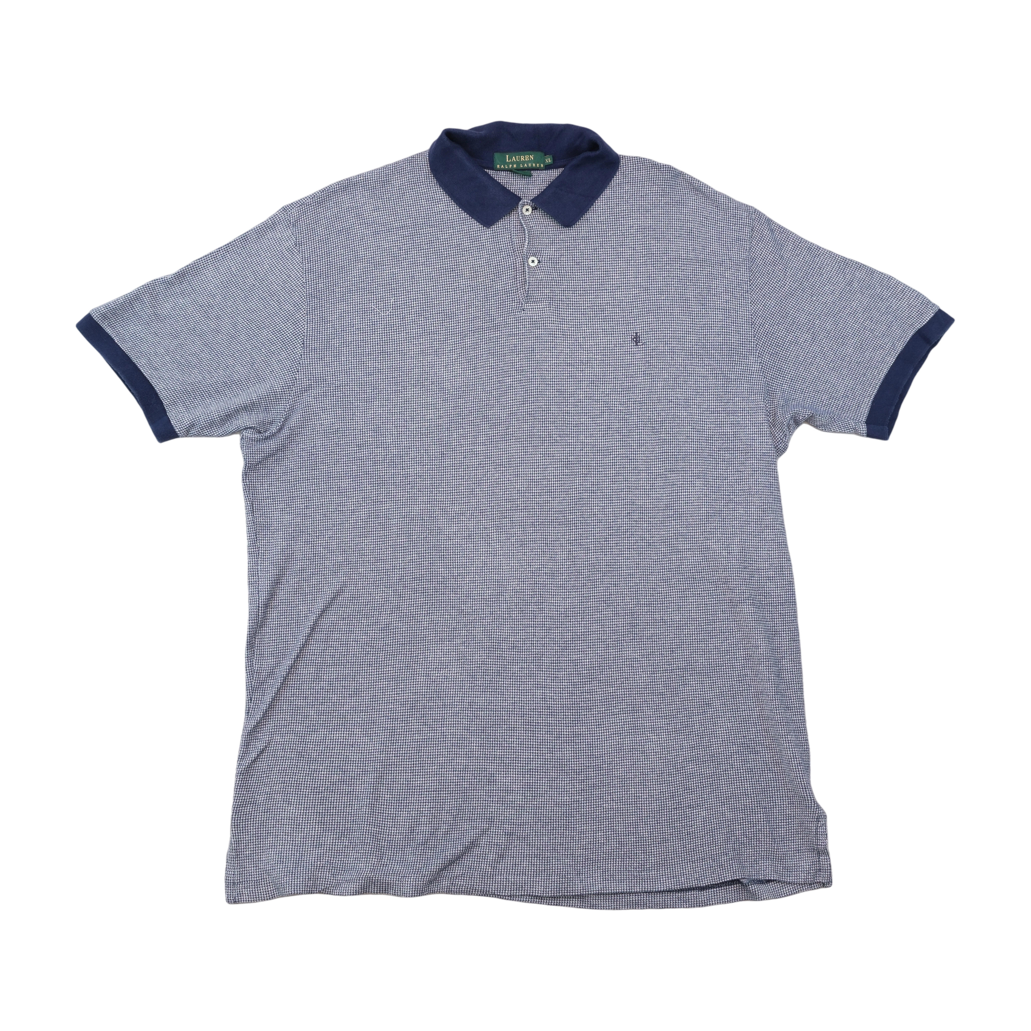 Polo Lauren Ralph Lauren vintage em algodão com Micro xadrez