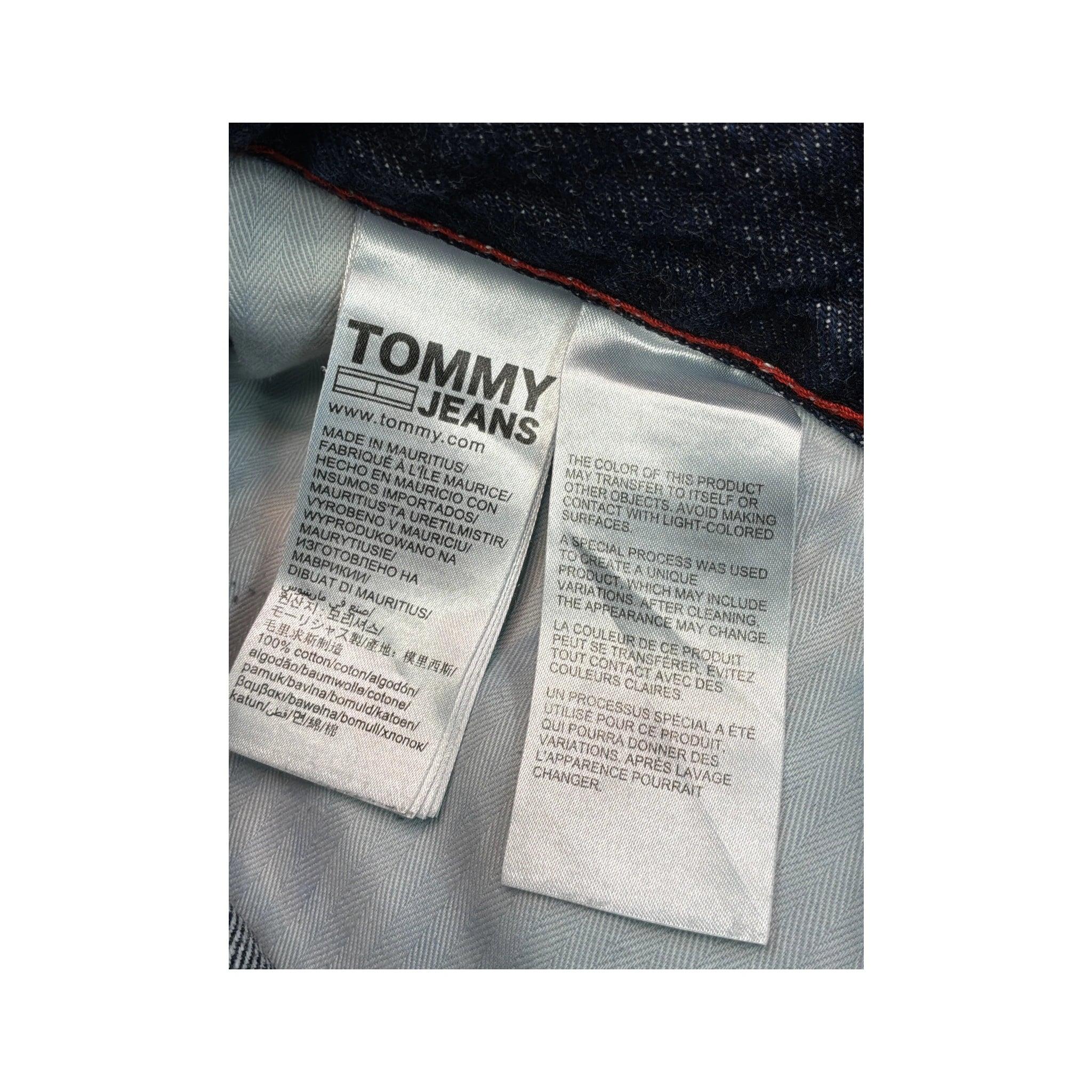 Calças de ganga Tommy Jeans em ganga de algodão de Corte Relaxado e Largo