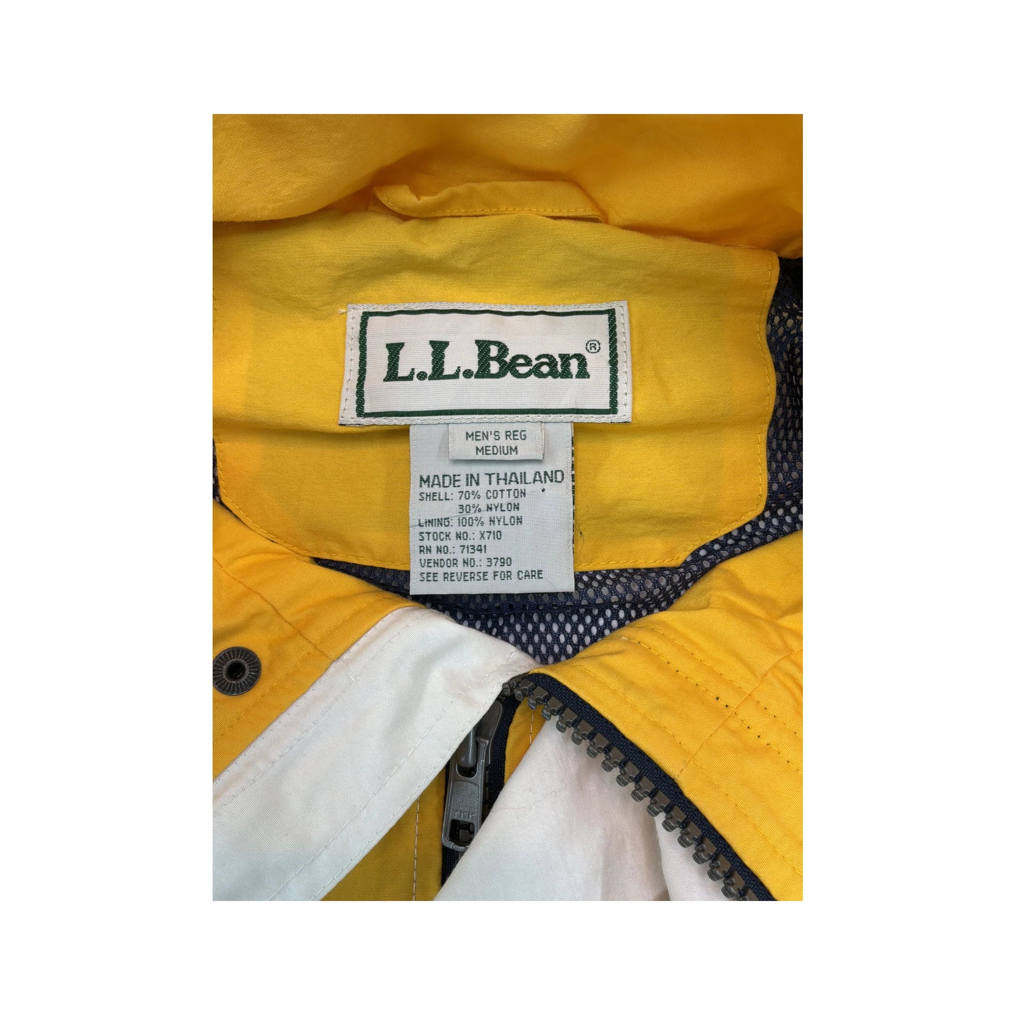 L.L.Bean Colorblock Hooded Sailing Jacket