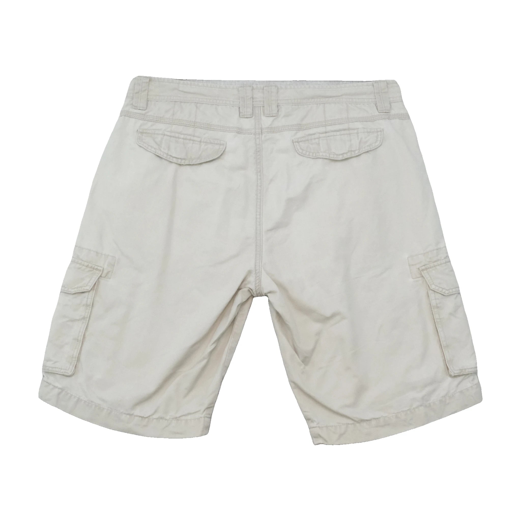 Vintage Beige Utility Cargo Shorts