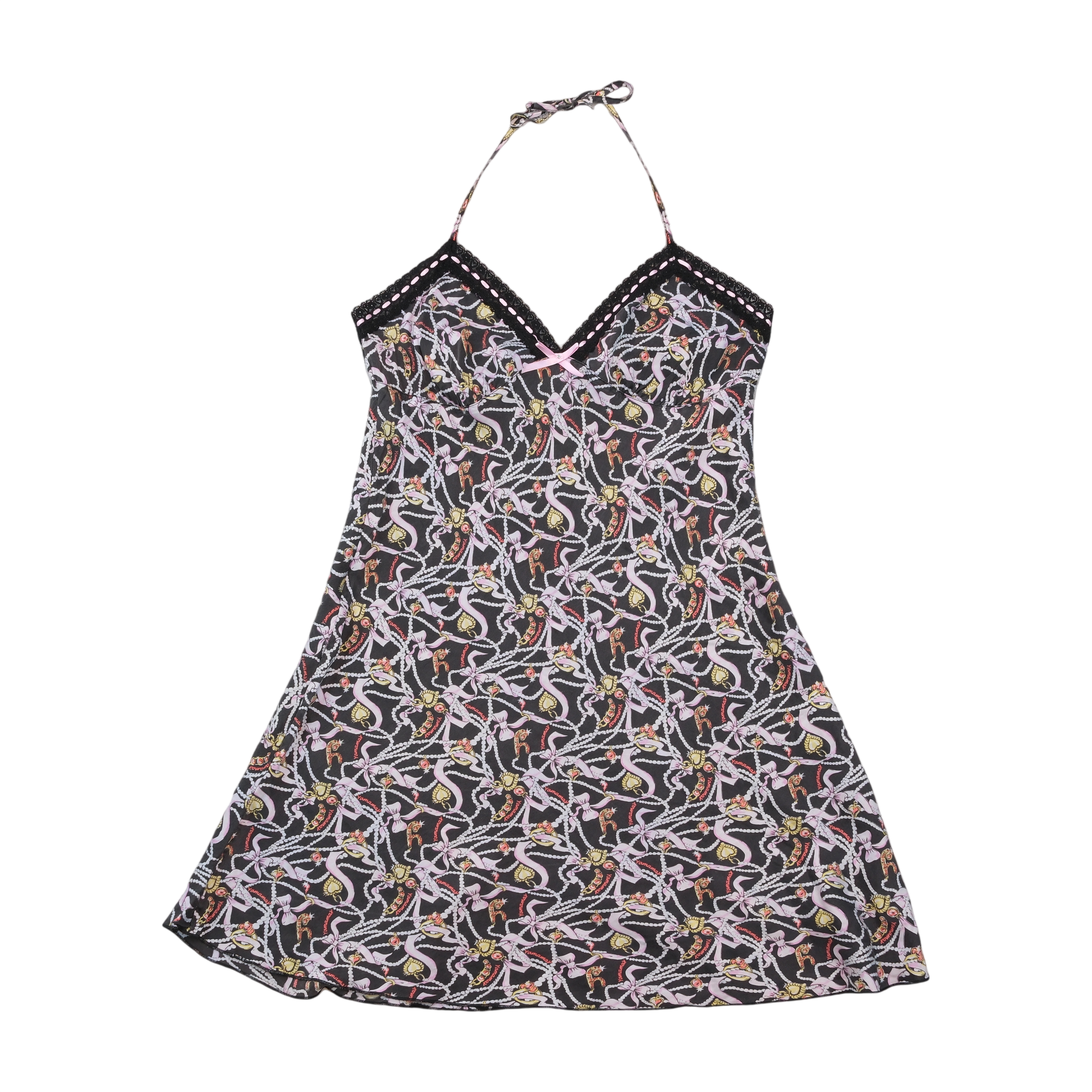 Yamamay 100% Silk Halter Print Dress