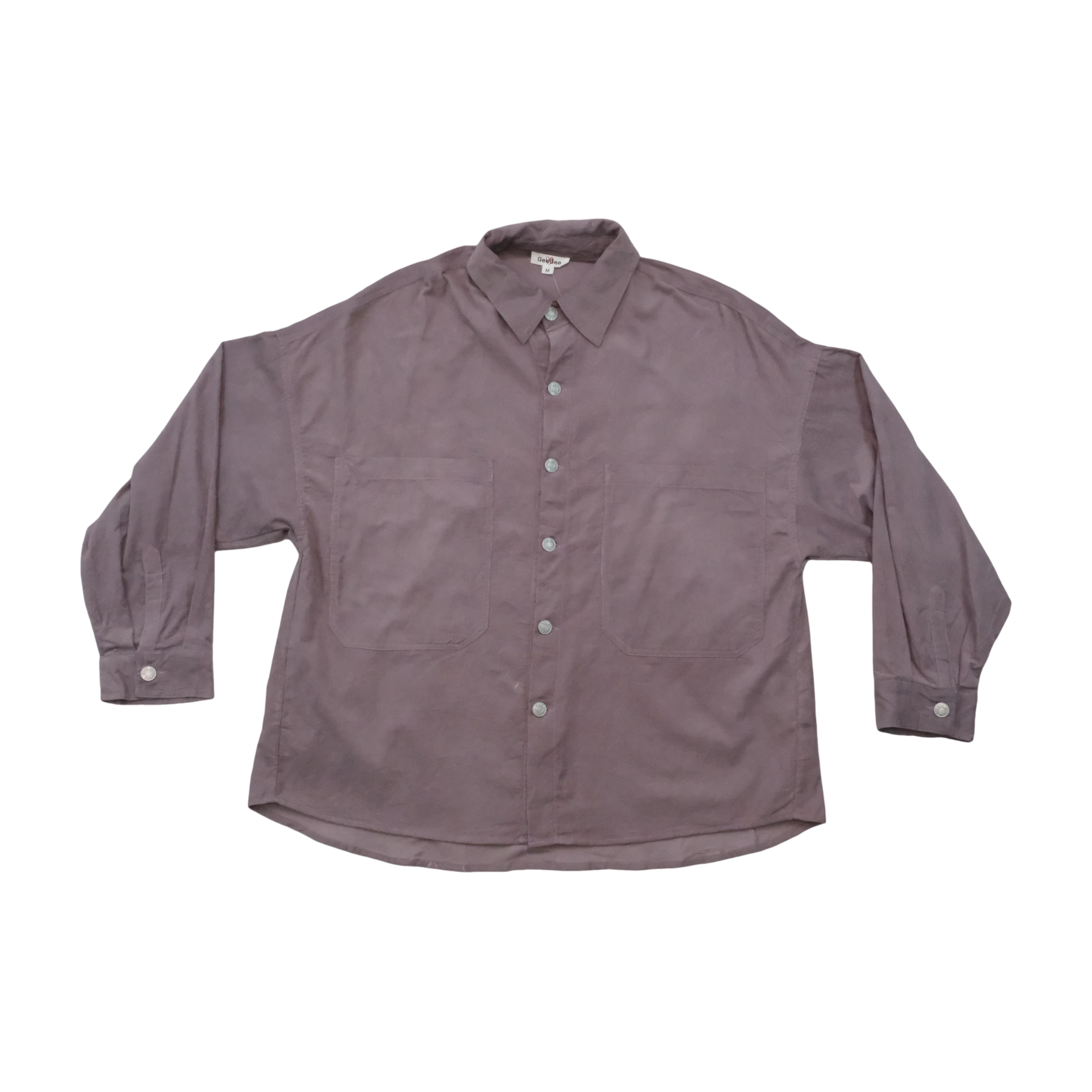 Geegee Textured Oversized Button-Up Shirt