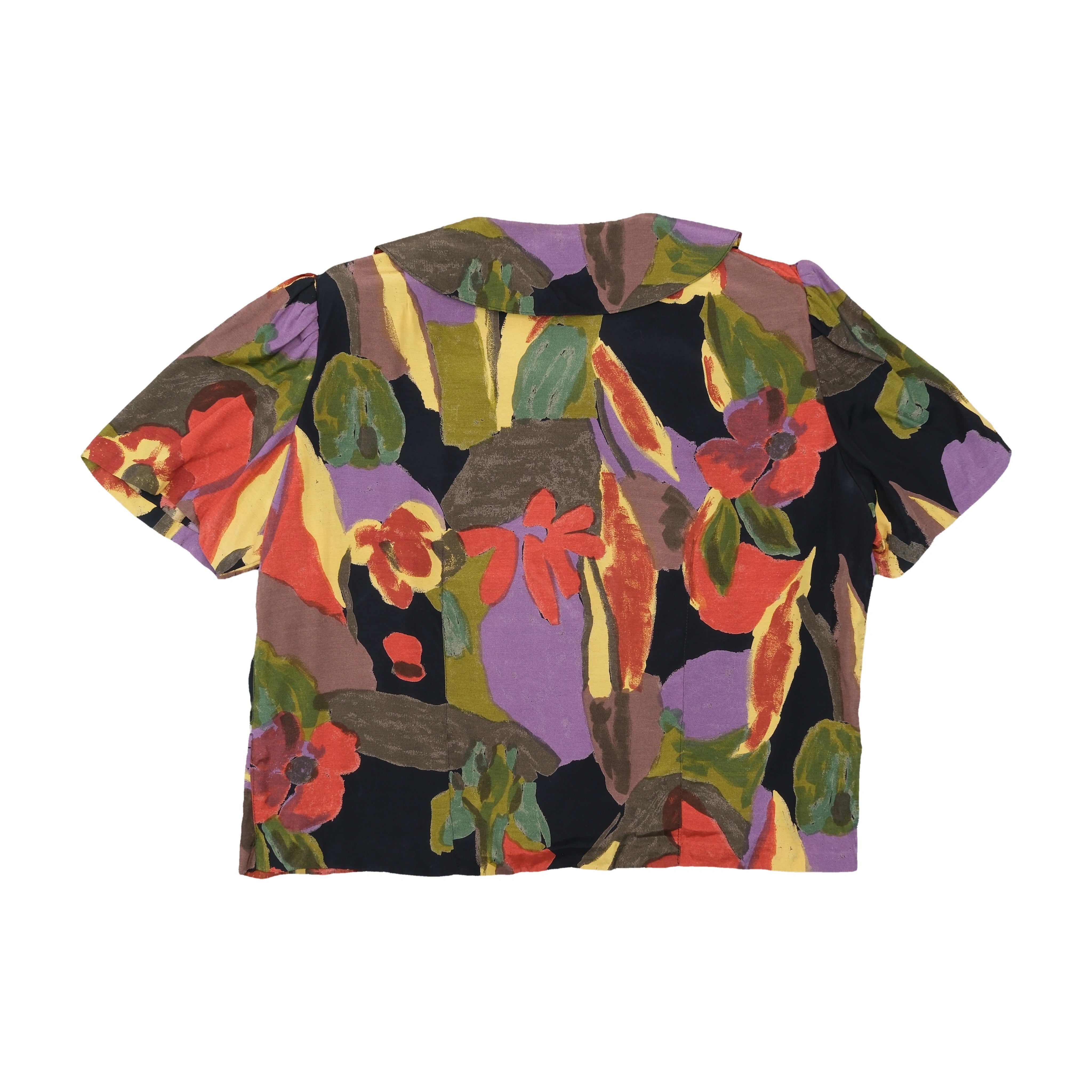 Floral Print Button-Up Shirt