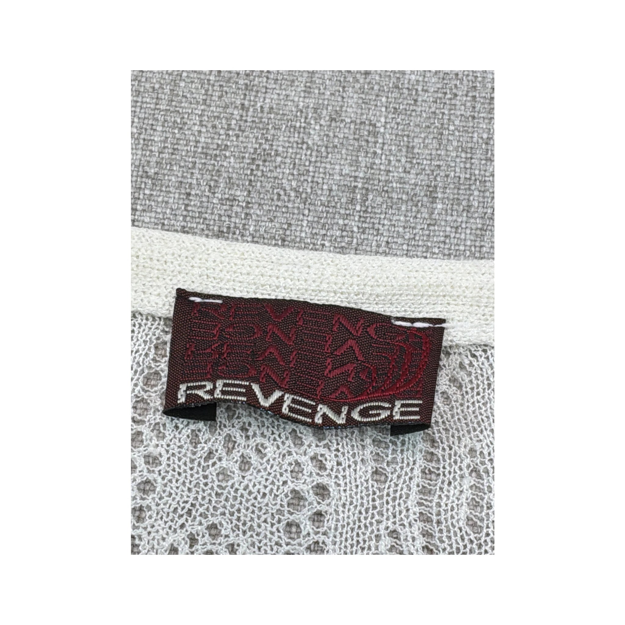 Revenge Open Knit Tie Front Cardigan