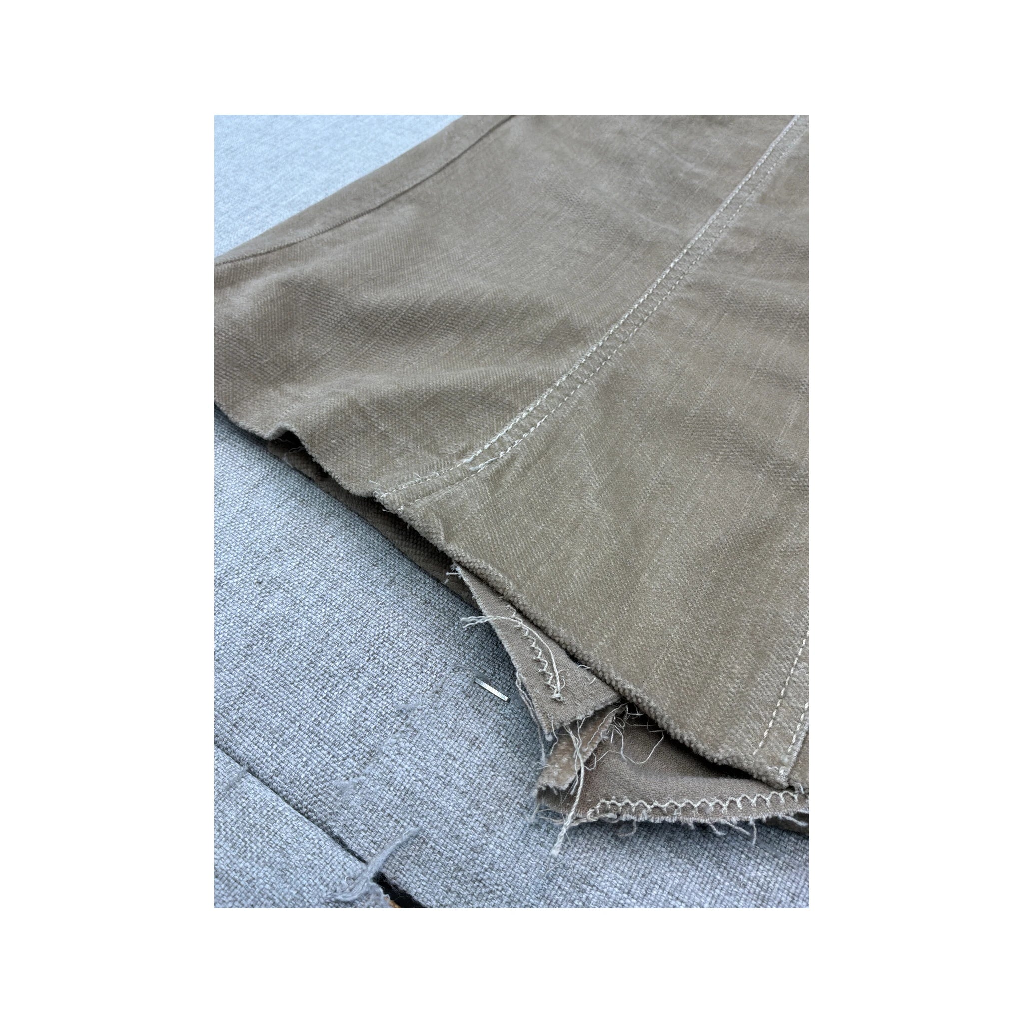 Marella Sport Beige Embroidered Pocket Mini Skirt