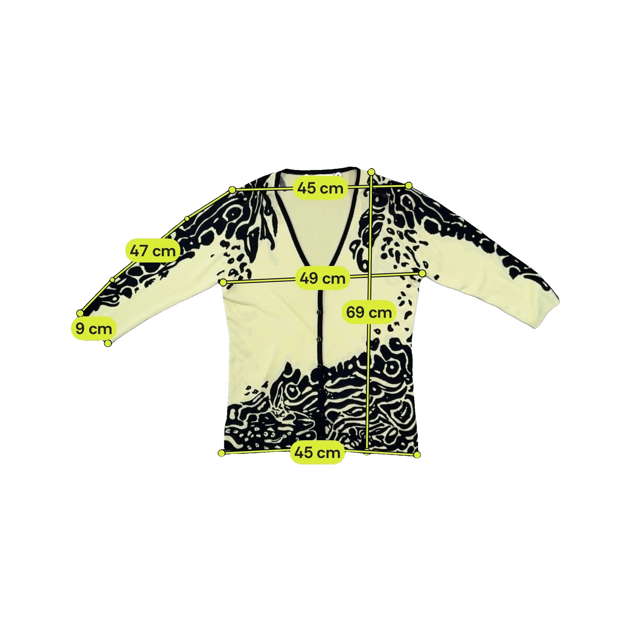 Jei Lo Abstract Animal Print Long Sleeve Button-Up Shirt