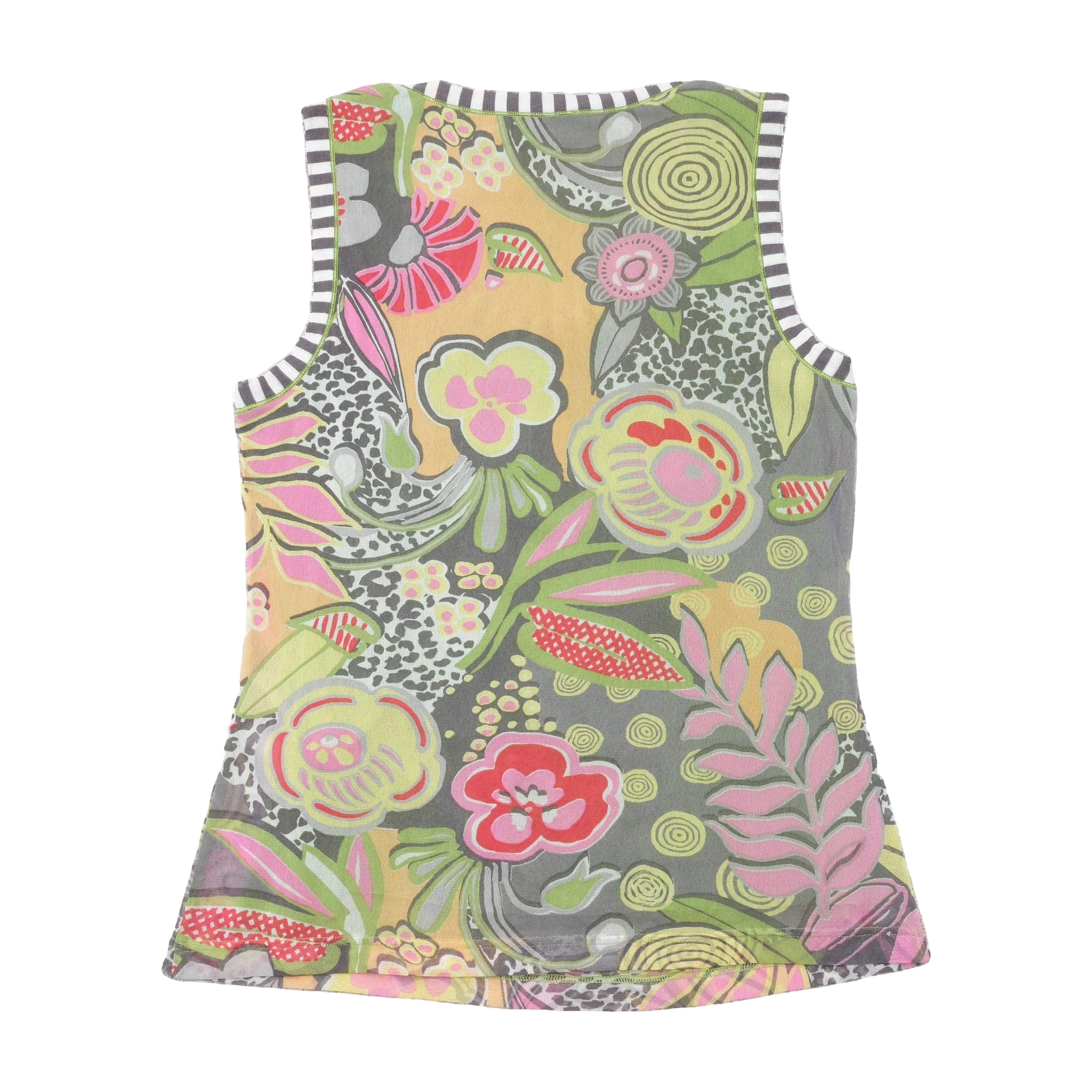 Top de alças Taifun Collection com estampado floral abstrato
