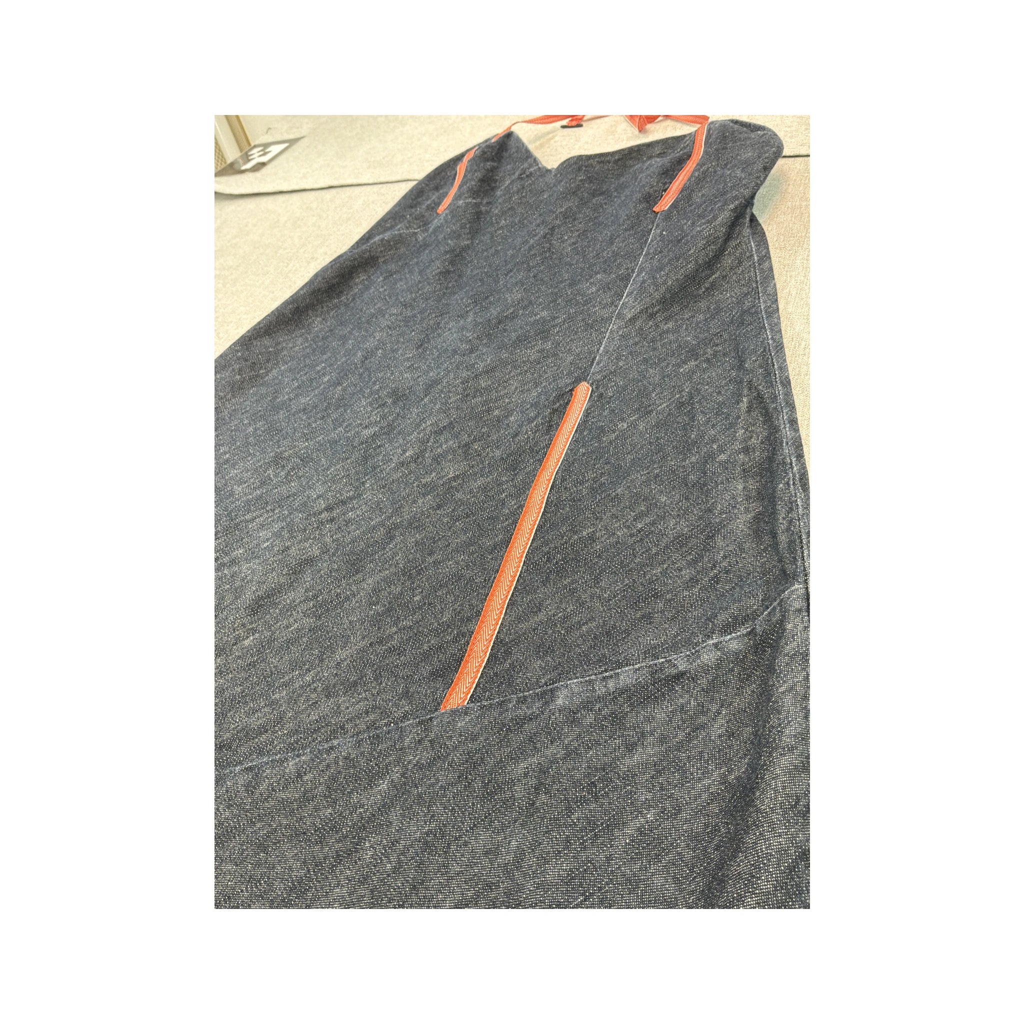 Y2K Dark Wash Denim Halter Dress (repriced)