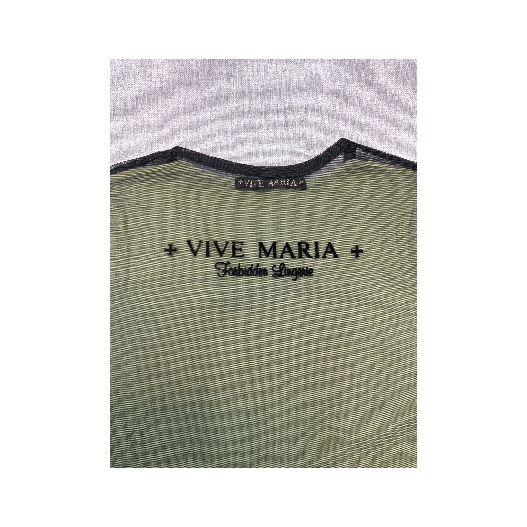 T-shirt Vive Maria em Rede com a Virgem Maria