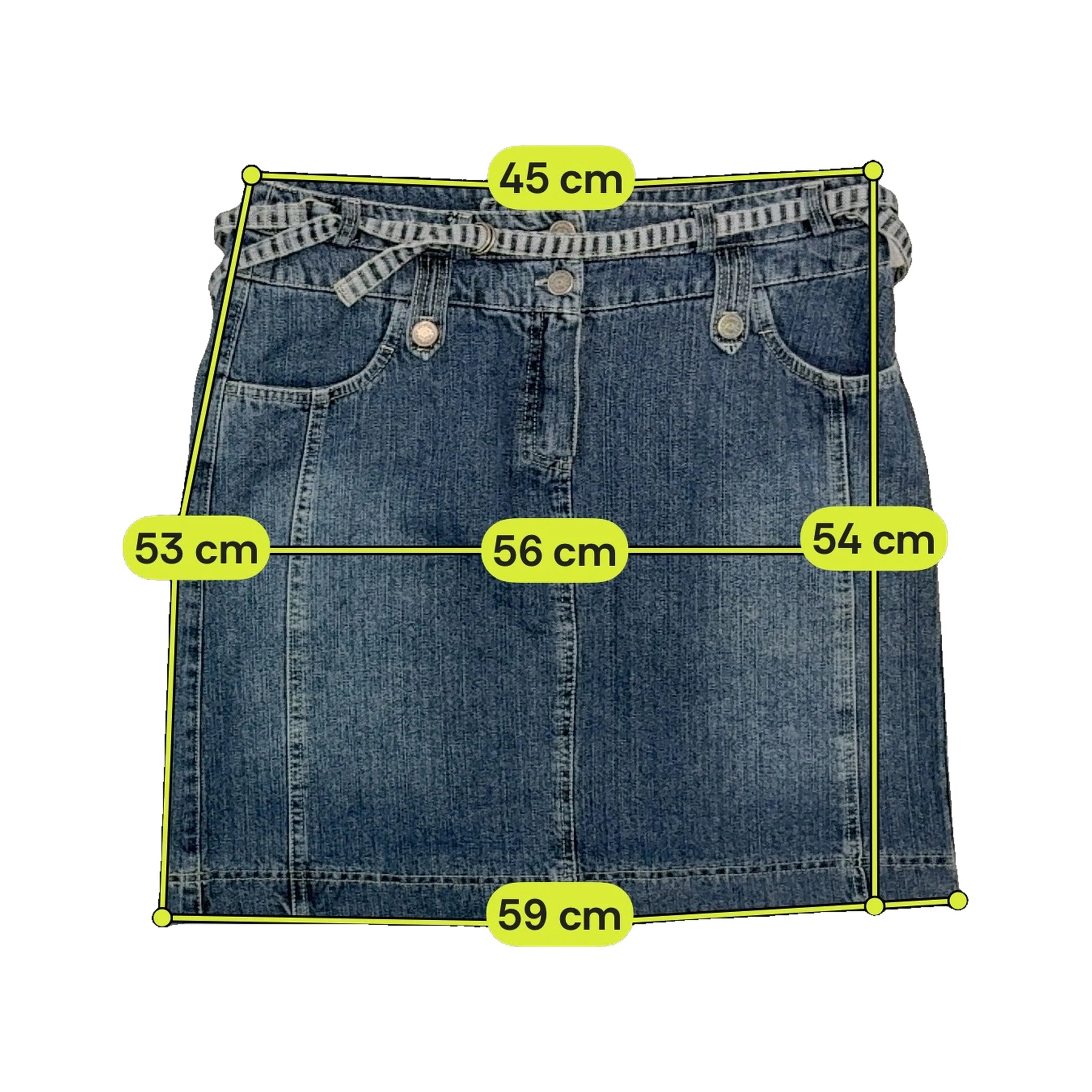 Dreamstar Belted High Rise Denim Shorts Jeans