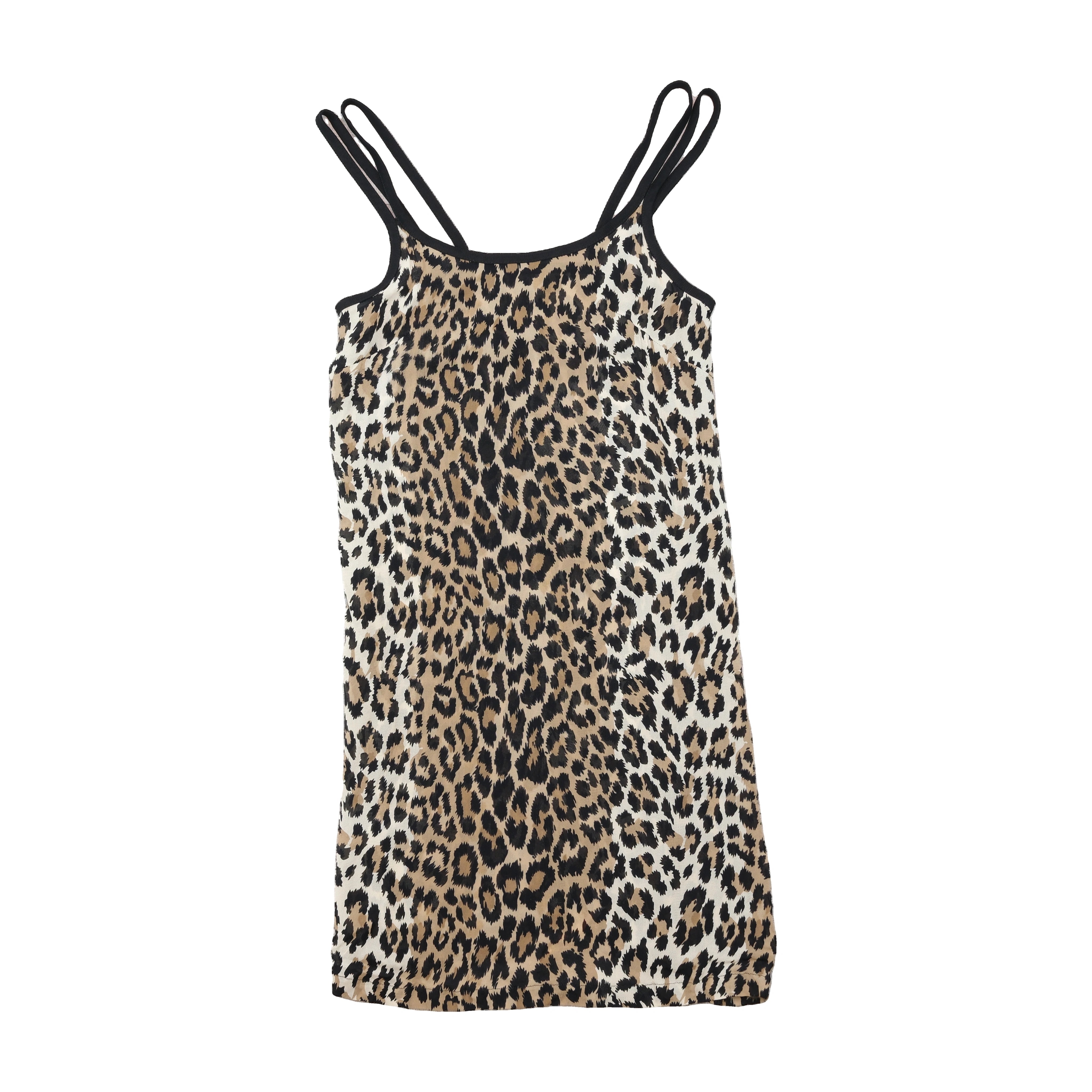 Leopard Print Strappy Mini Dress
