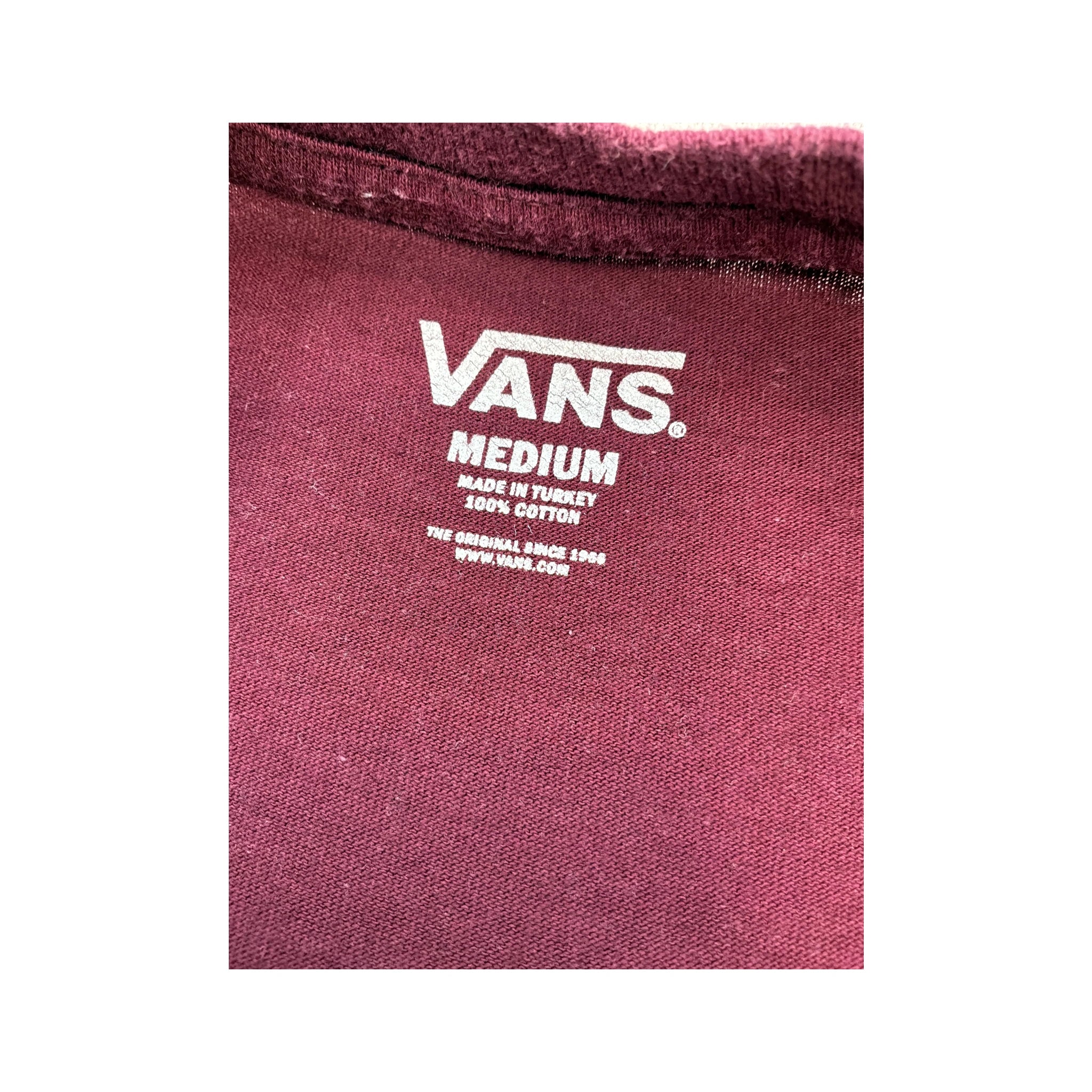 T-shirt Vans em algodão com logótipo estampado