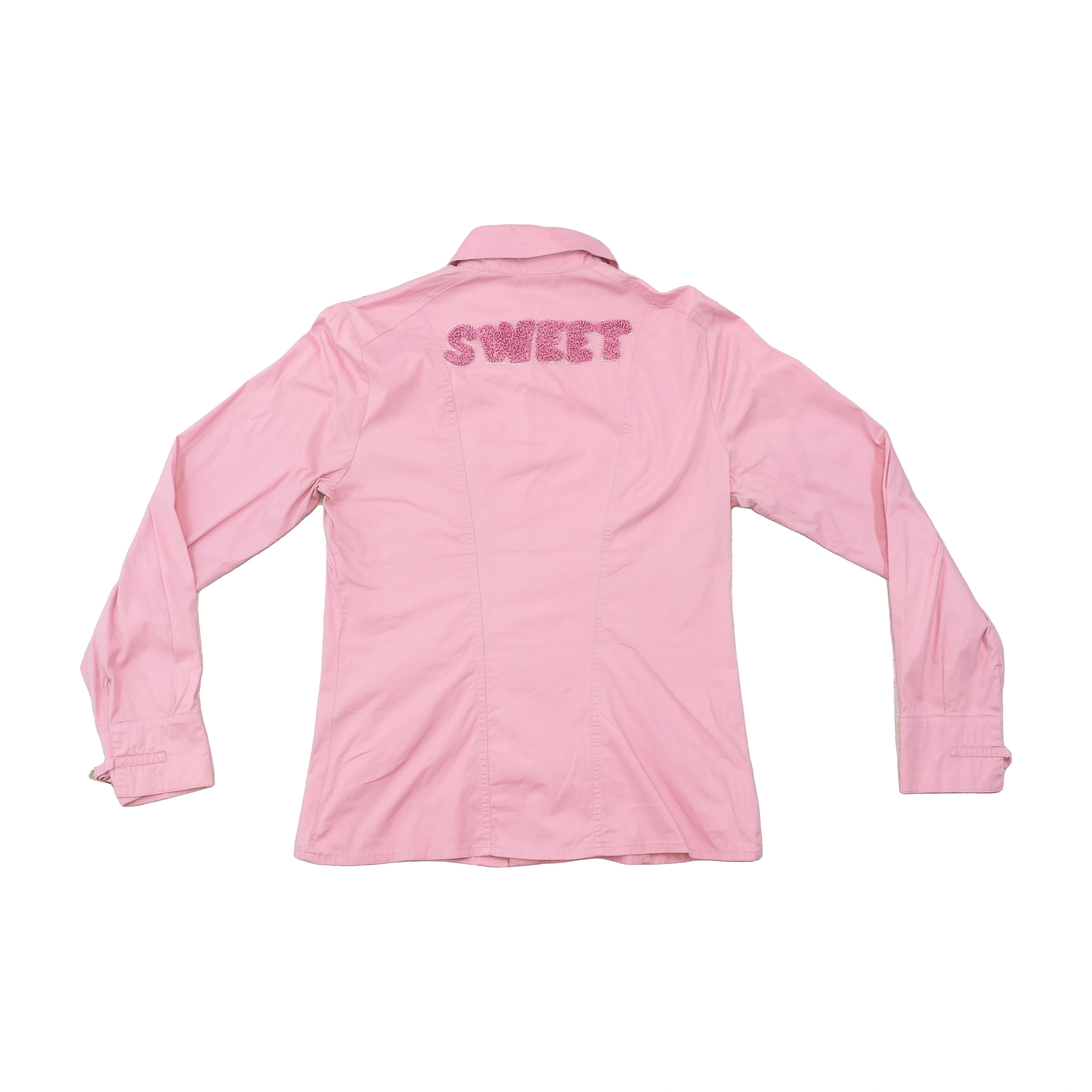 Standpoint Buckle Detail Pink Button Up Shirt