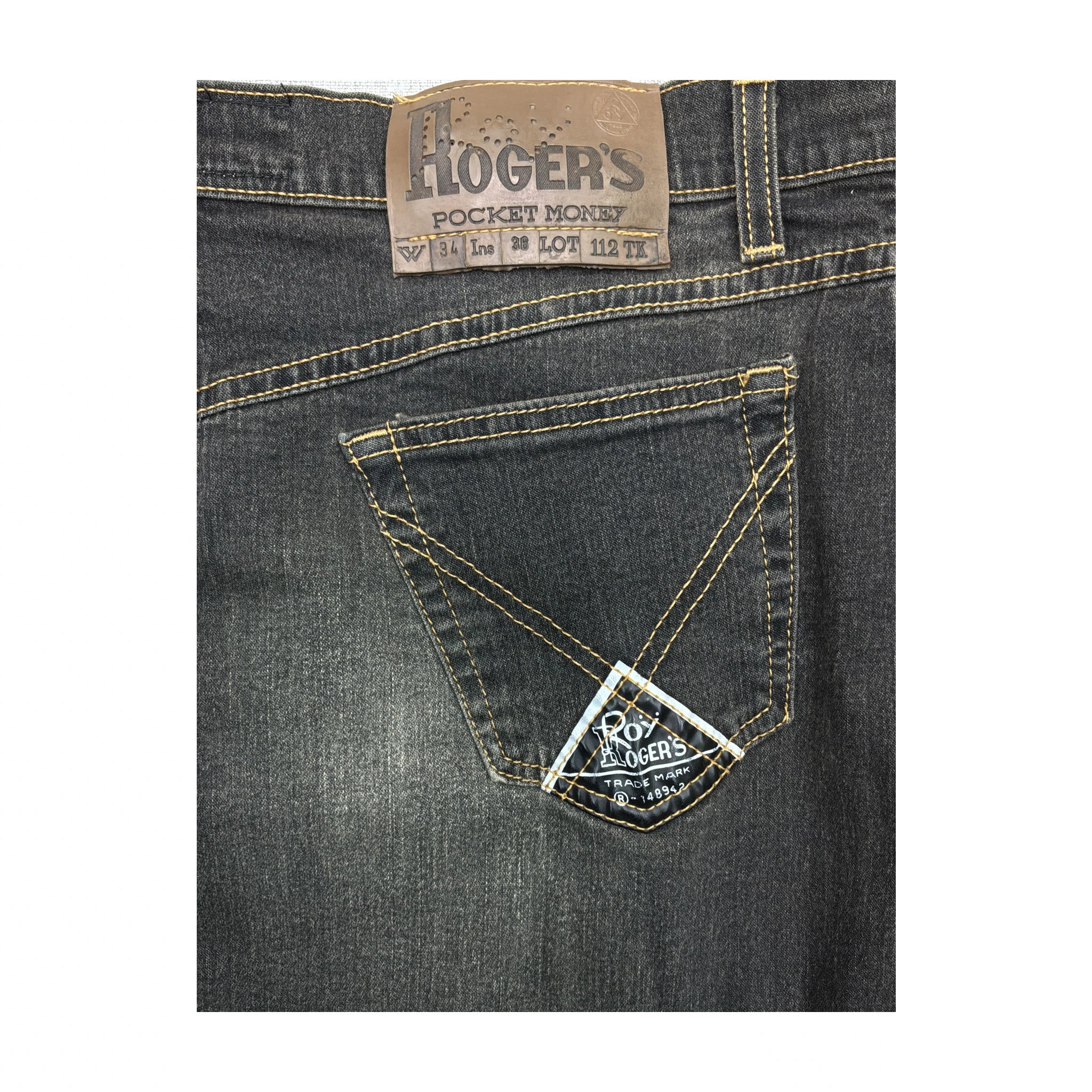 Roy Rogers Dark Wash Denim Pencil Skirt