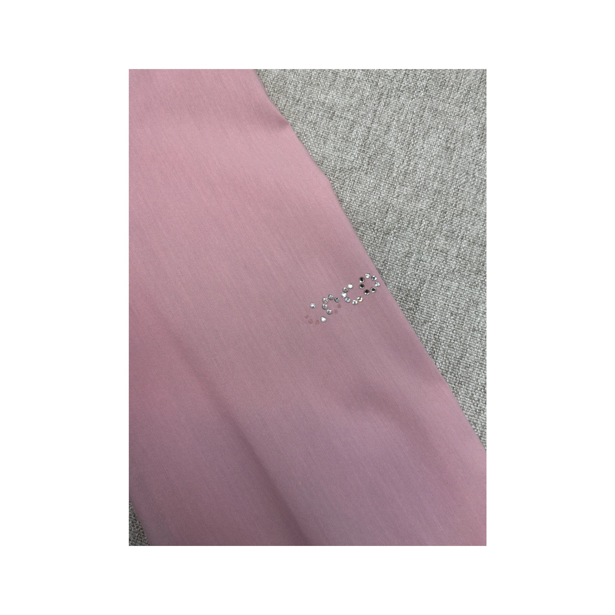 Coconuda Asymmetric Rhinestone Trim Blouse