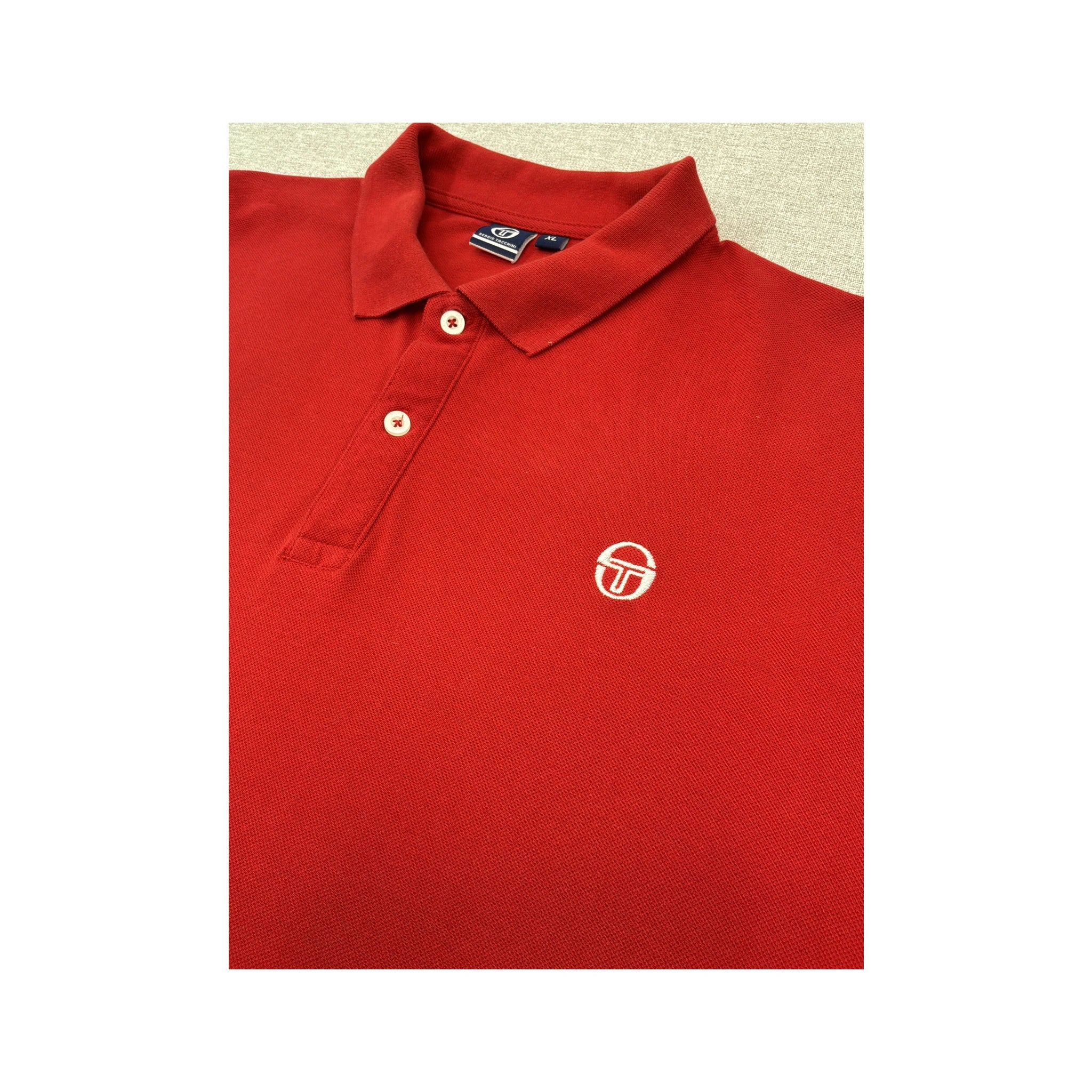 Polo Sergio Tacchini em algodão com logótipo Bordado
