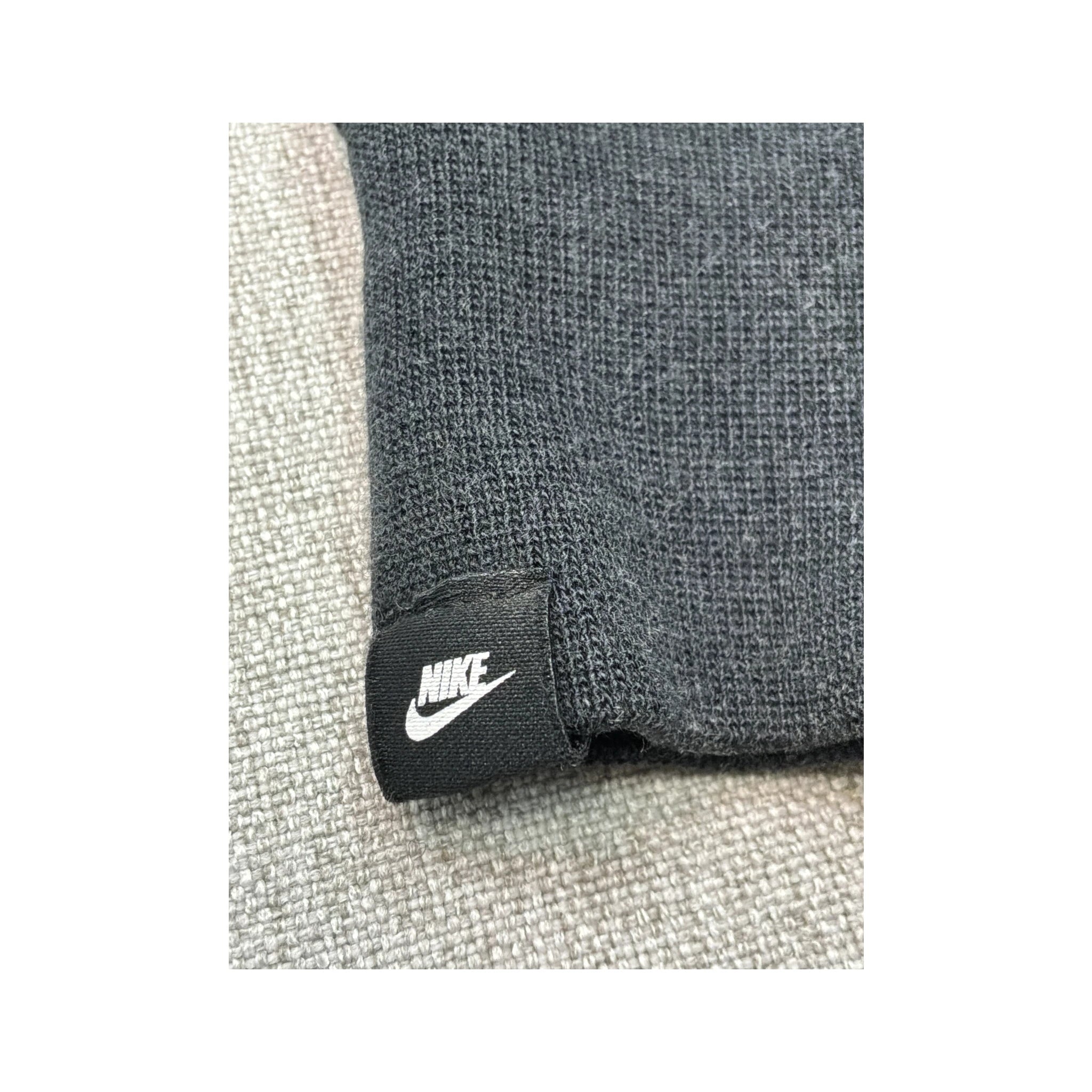 Nike Metallic Logo Cropped Cotton Blend Hoodie Sweater