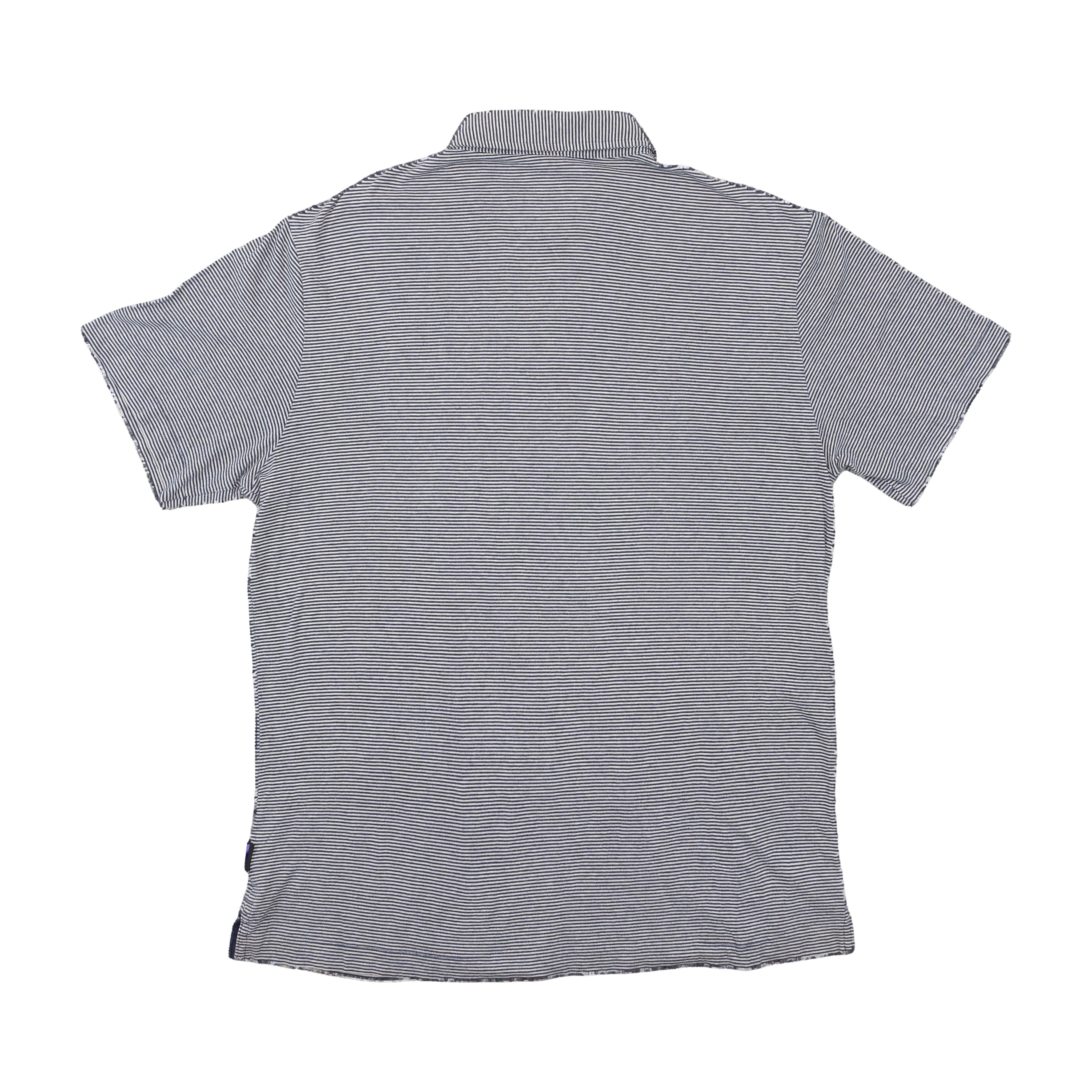 Polo Patagonia em algodão Orgânico às riscas com Bolso