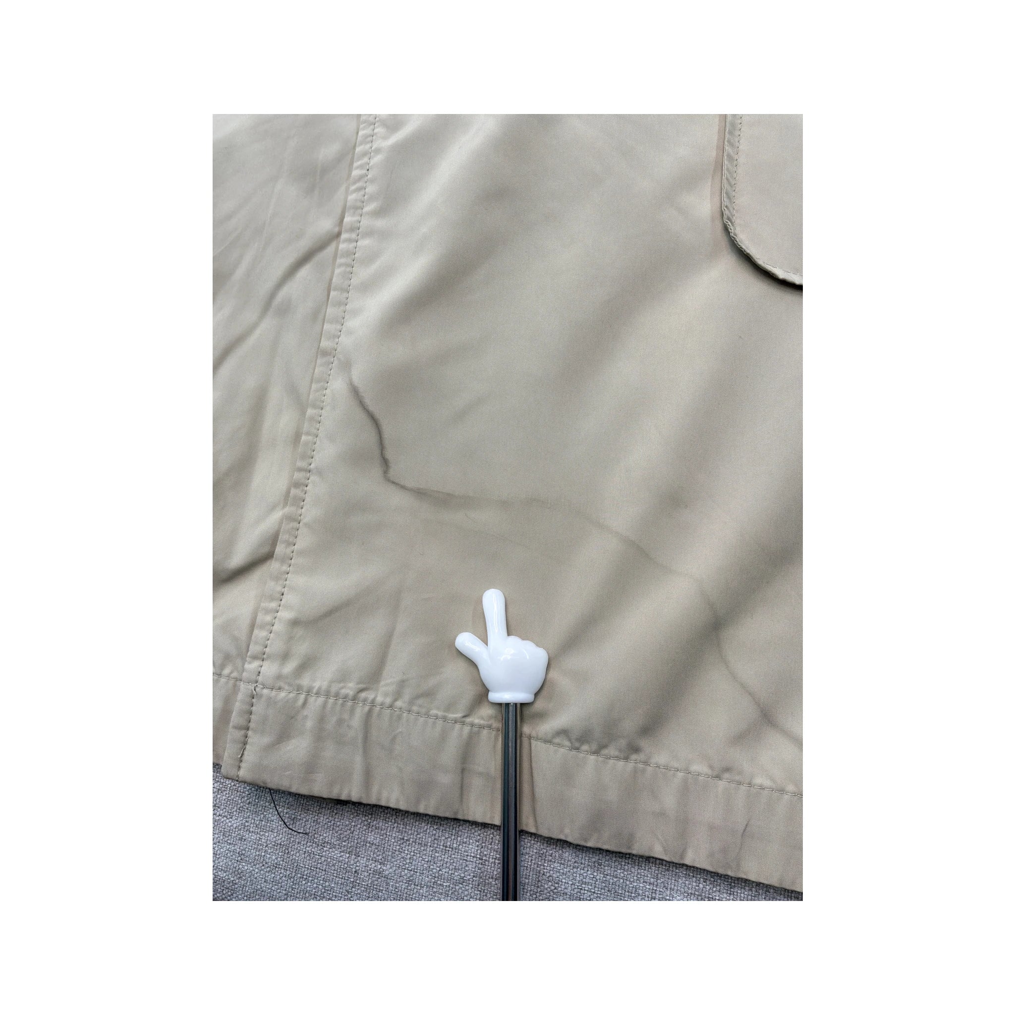 Vintage Beige Minimalist Car Coat Jacket