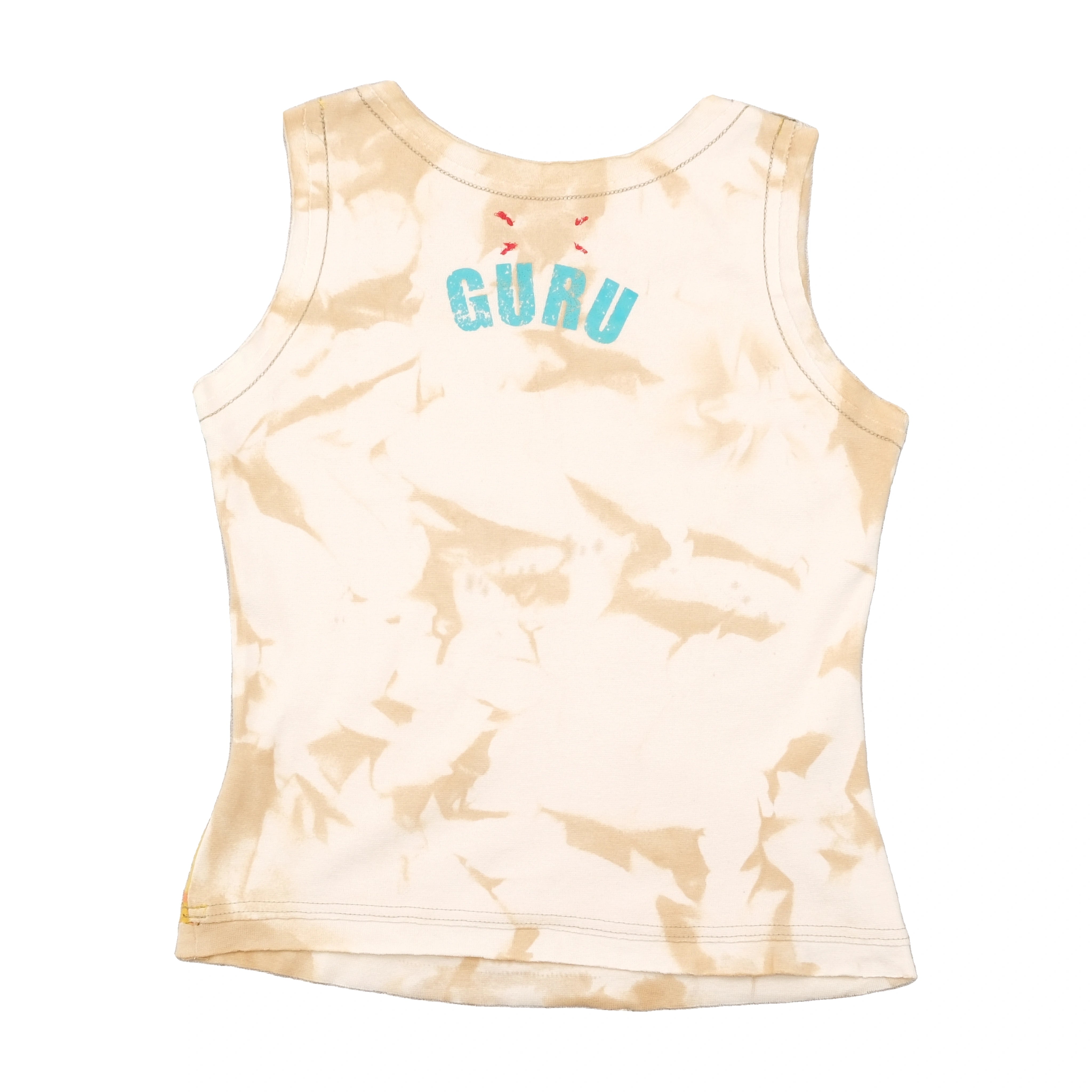 GURU Beaded Floral Cotton Tank Top