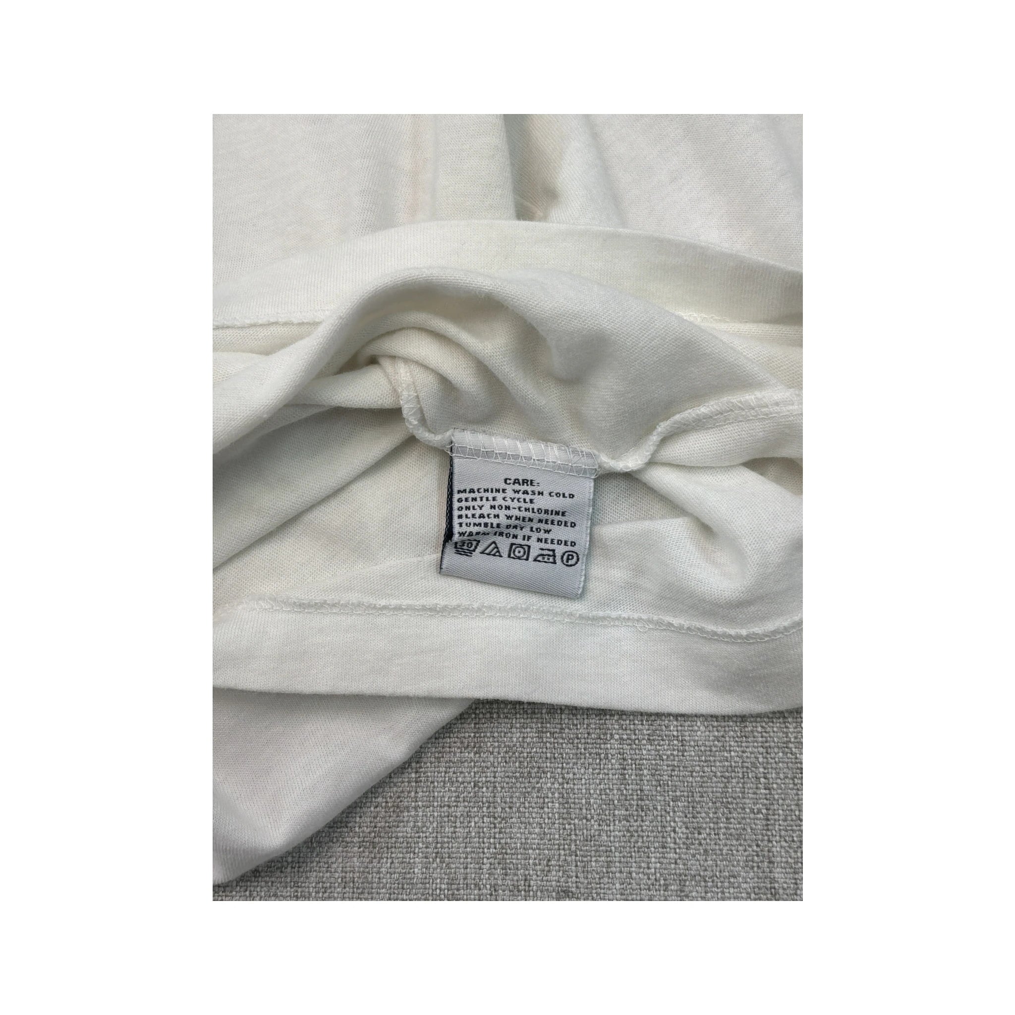 Ralph Lauren Sport White Long Sleeve V-Neck Cotton T-Shirt