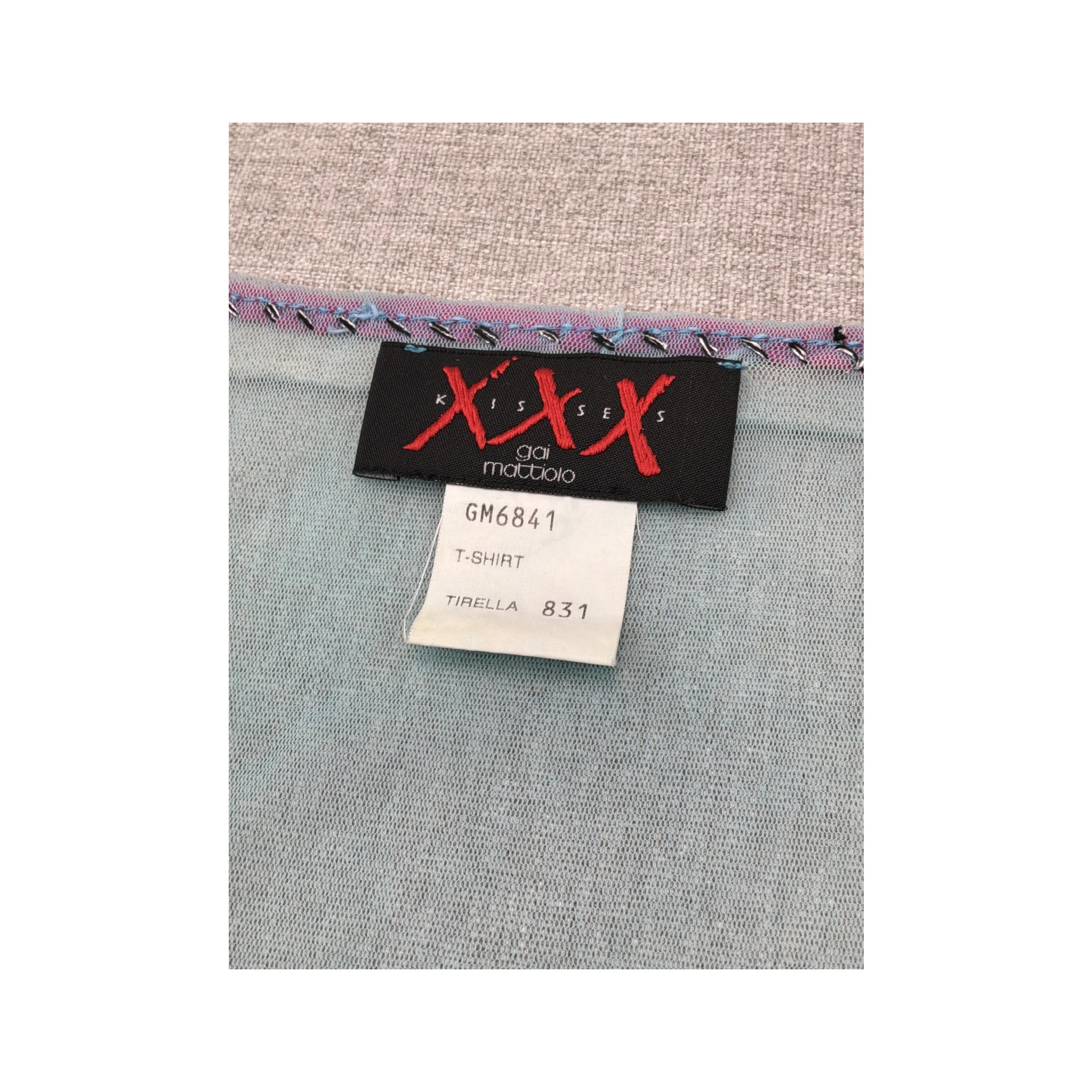 Kisses XXX Sheer Mesh Appliqué Heart T-shirt