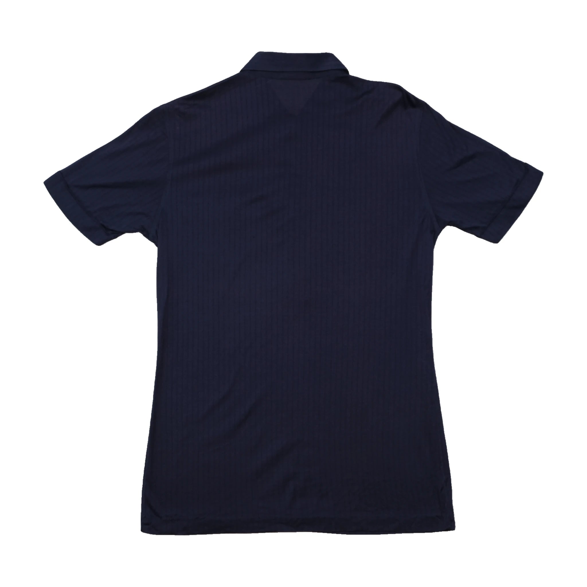 Angelo Litrico Tonal Pinstripe Cotton Polo Shirt