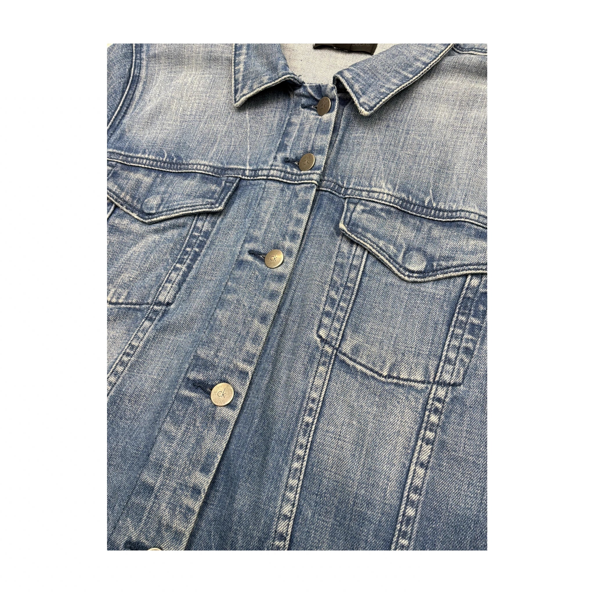 Calvin Klein Jeans Light Wash Denim Trucker Jacket