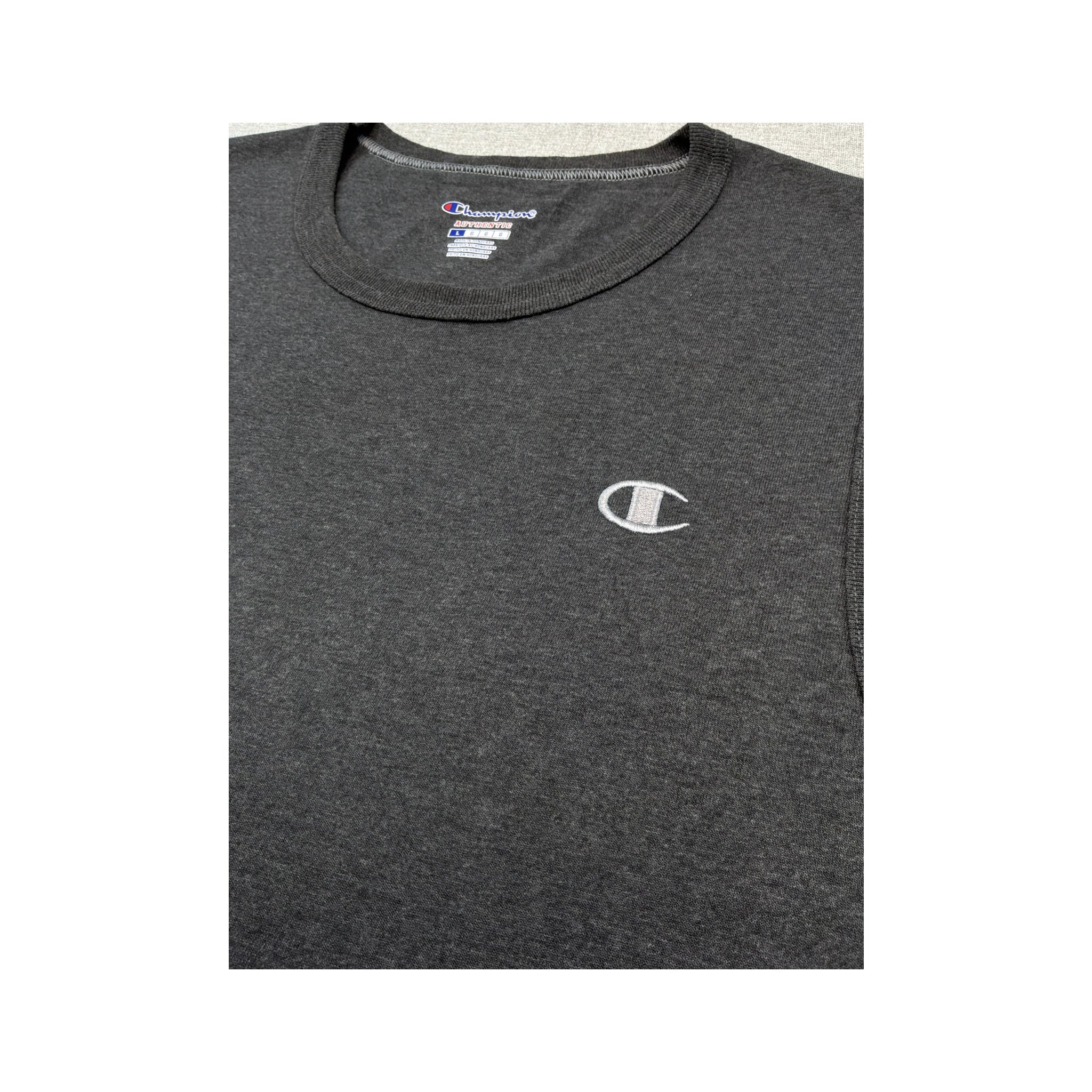 Champion Heather Gray Logo Tank Top