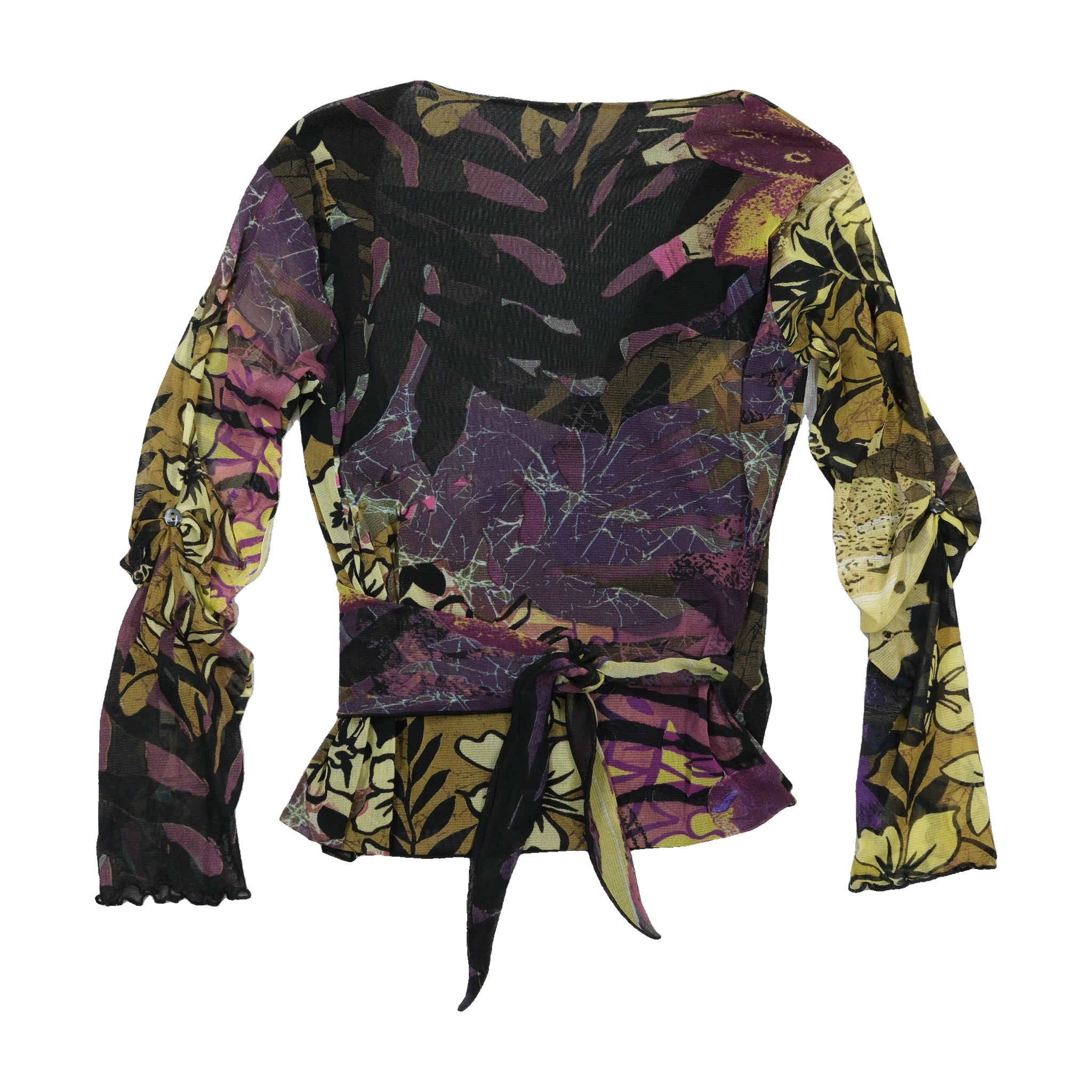 Purple Print Blouse