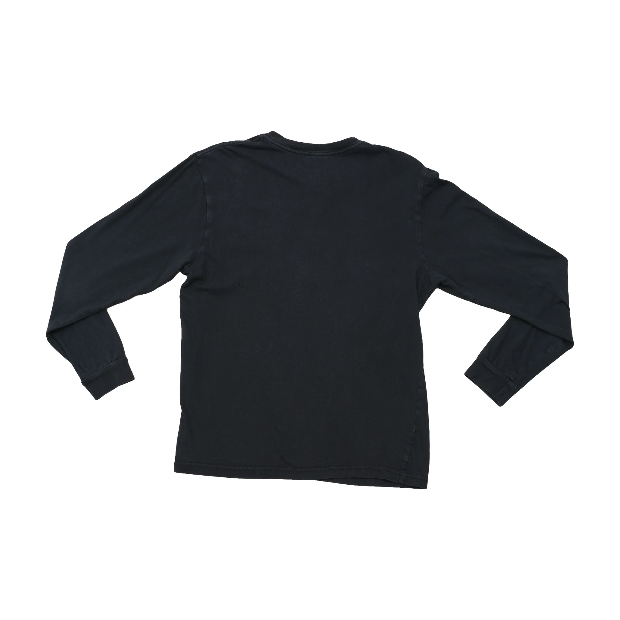 Vans Black Cotton Long Sleeve Logo Shirt