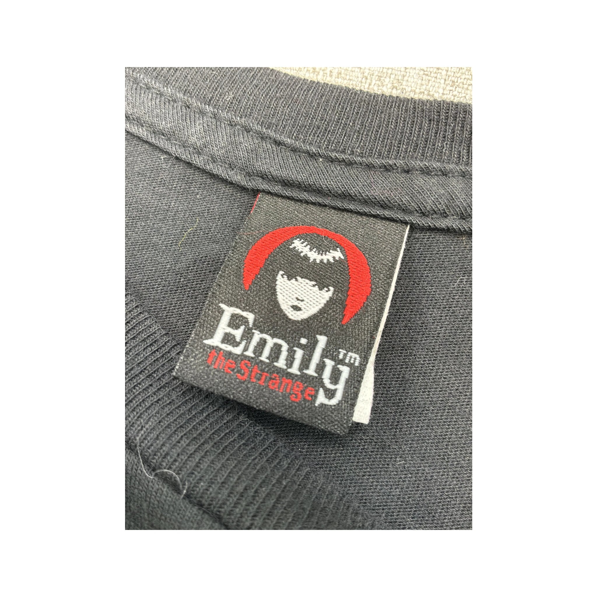 Emily the Strange Guitar Graphic Long Sleeve Shirt