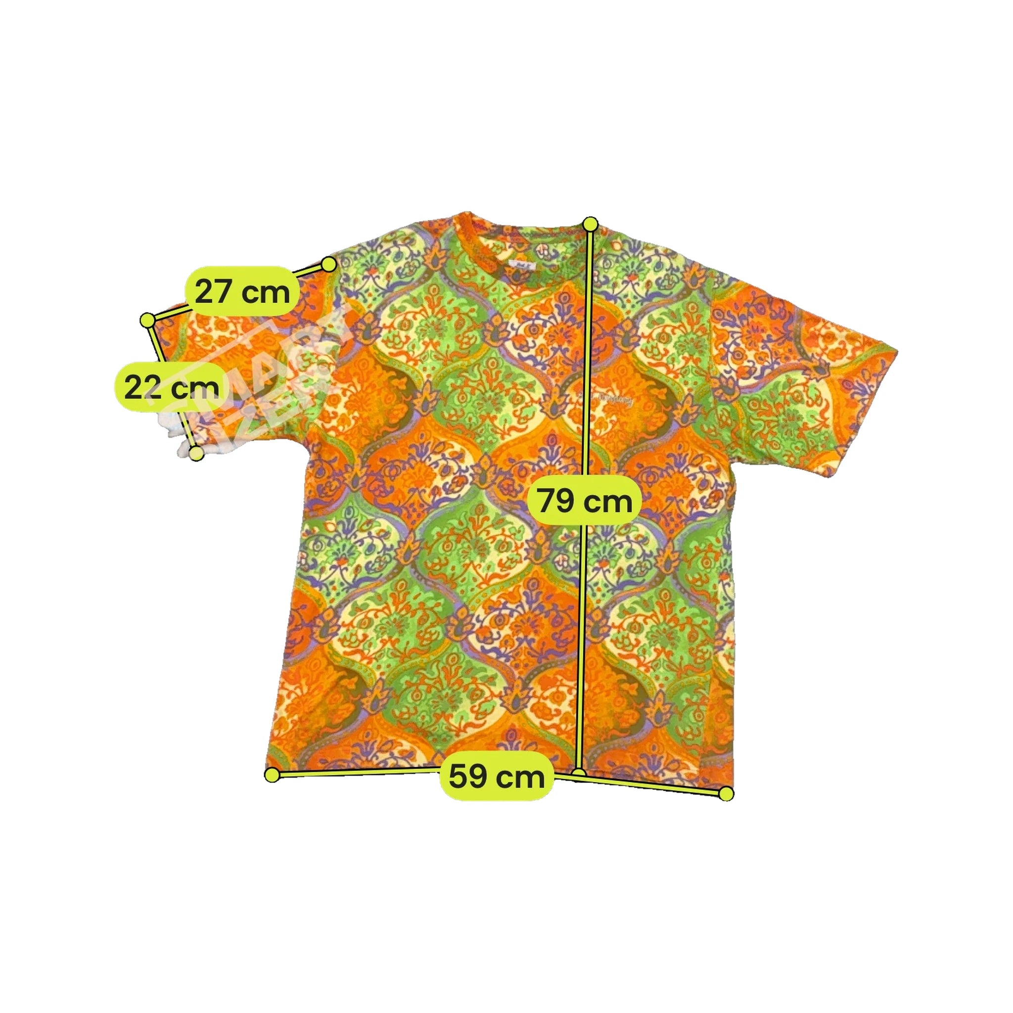 Sint Made in Italy Ornamental Tile Print Cotton Crewneck Shirt