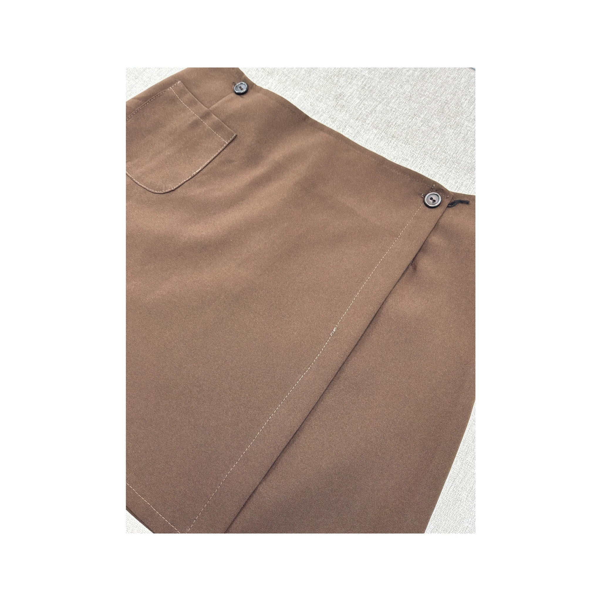 MARO Florence Brown Wrap Mini Skirt (repriced)
