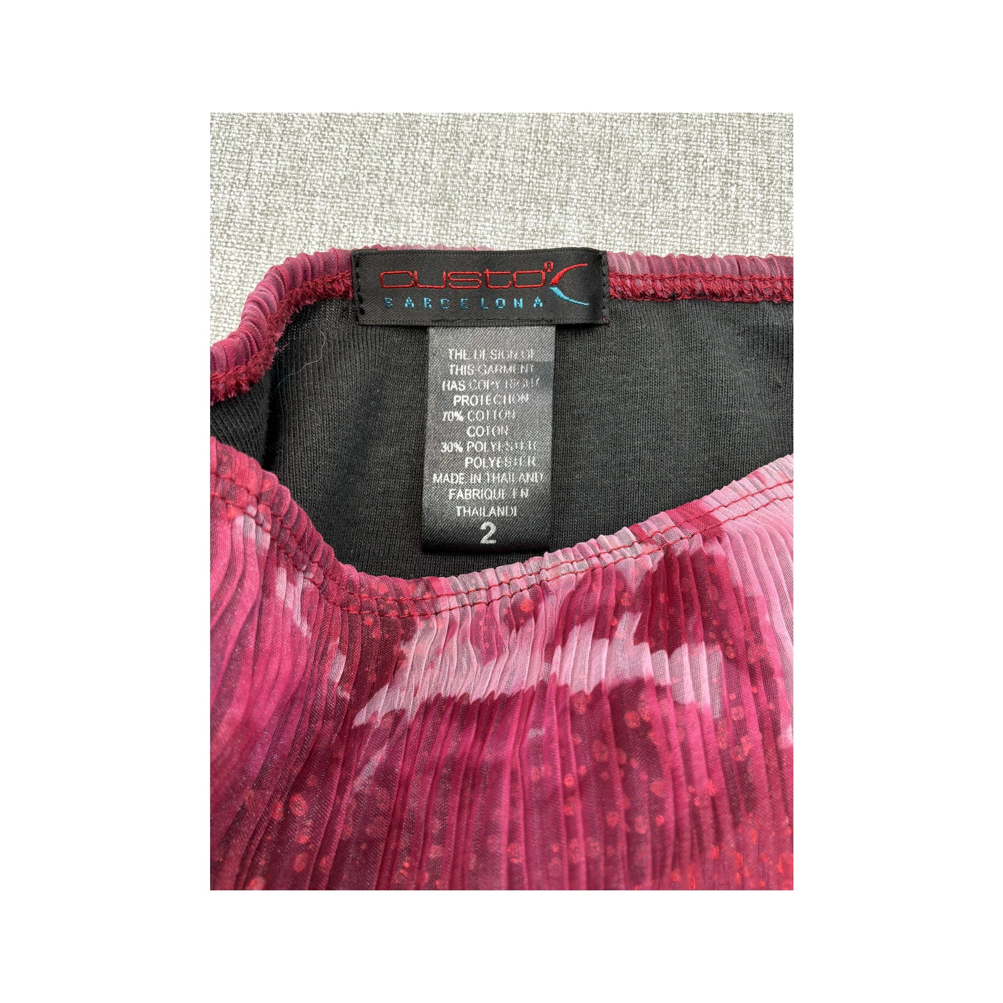 Custo Barcelona Y2K Pleated Sheer Floral Glitter Skirt
