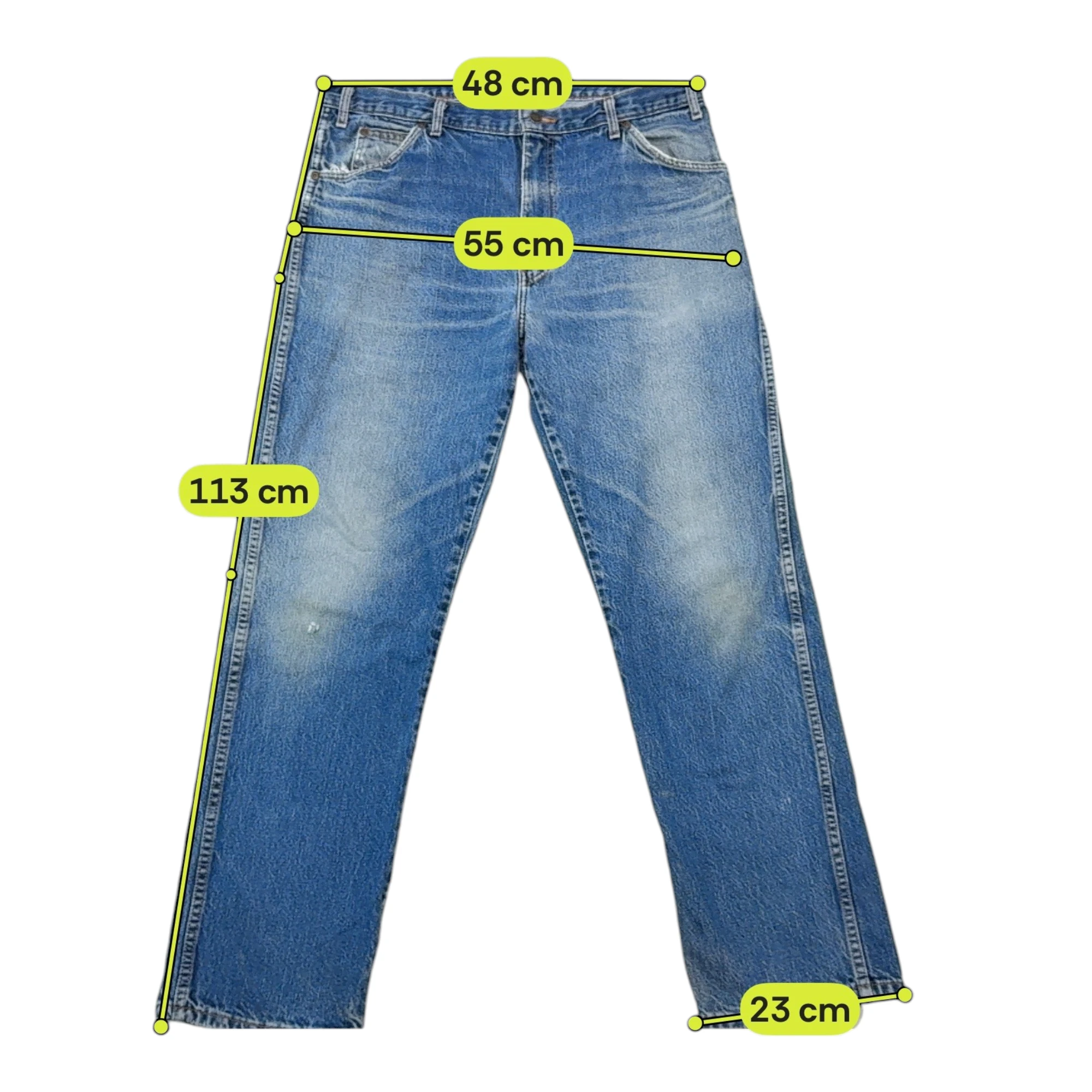 Calças de ganga Dickies em algodão de perna direita Desbotados