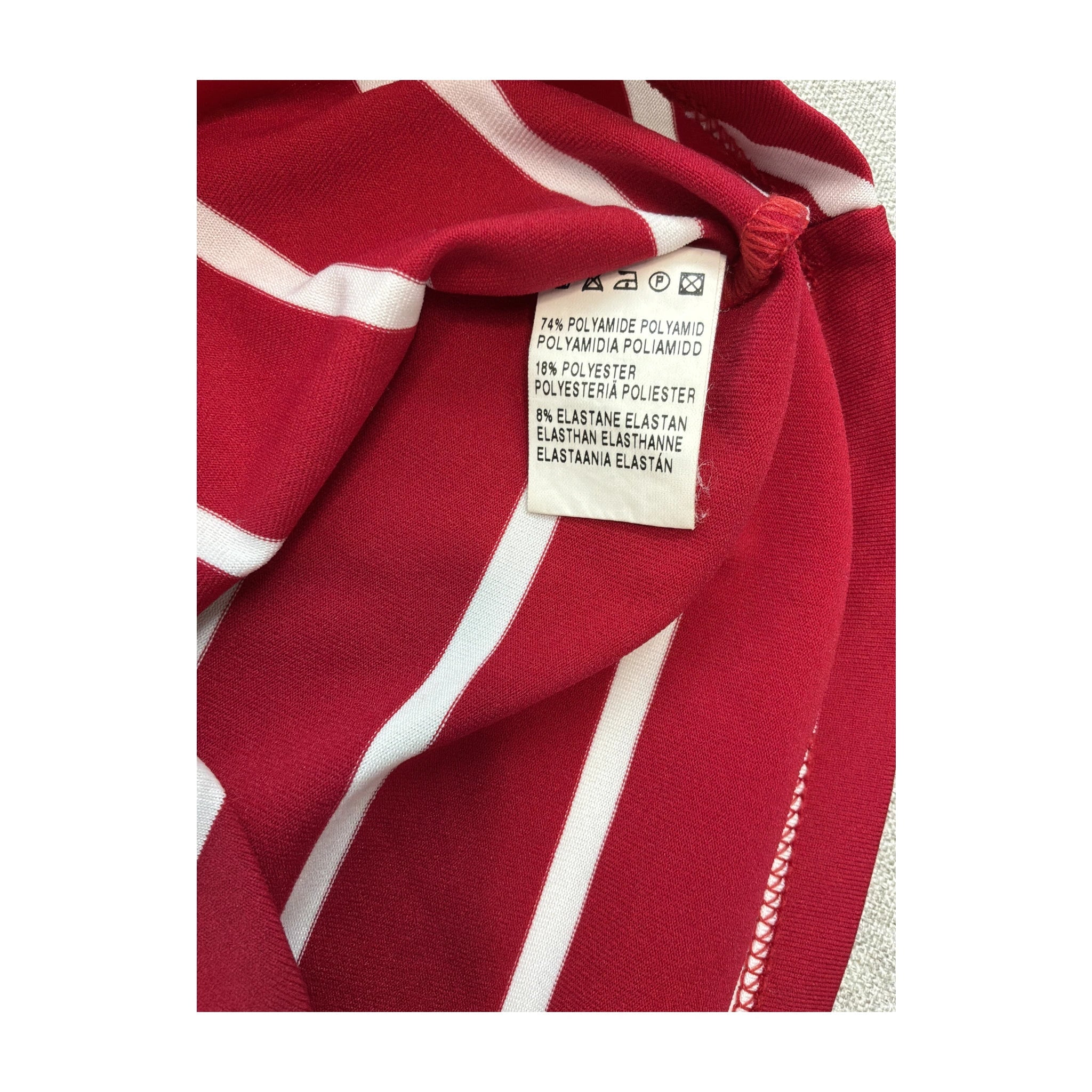 Red Striped Halter Top